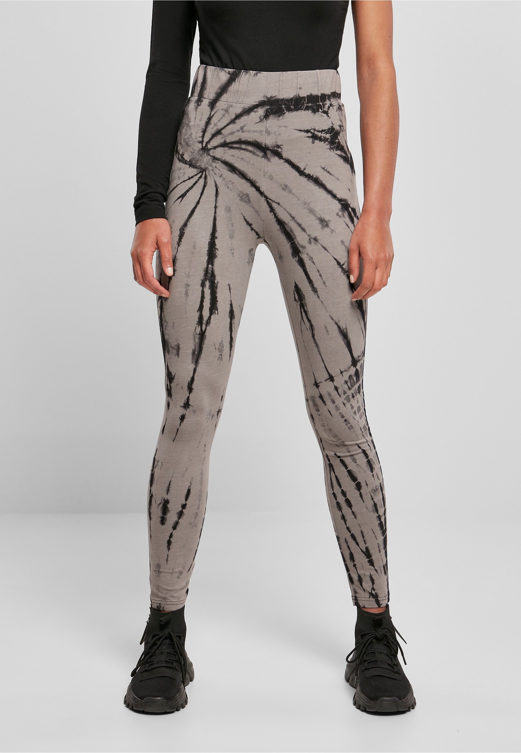 URBAN CLASSICS Leggings »Urban Classics Damen Ladies Cotton Tie Dye High Waist Leggings«