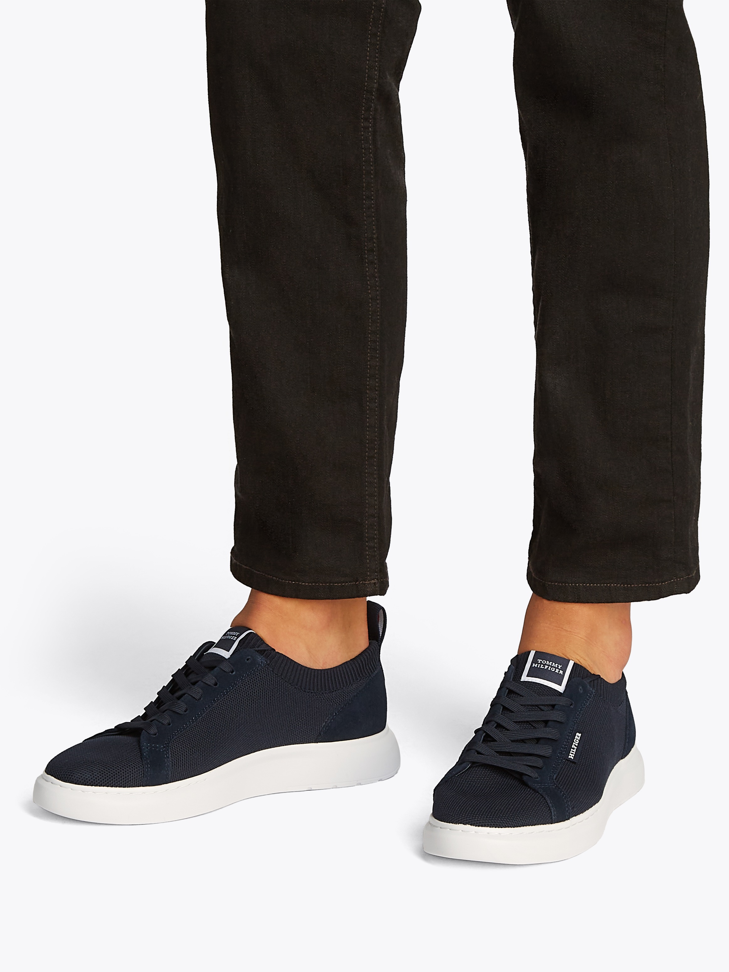 Tommy Hilfiger Sneaker "LIGHT CUPSOLE KNIT SEASONAL", Freizeitschuh, Halbsc günstig online kaufen