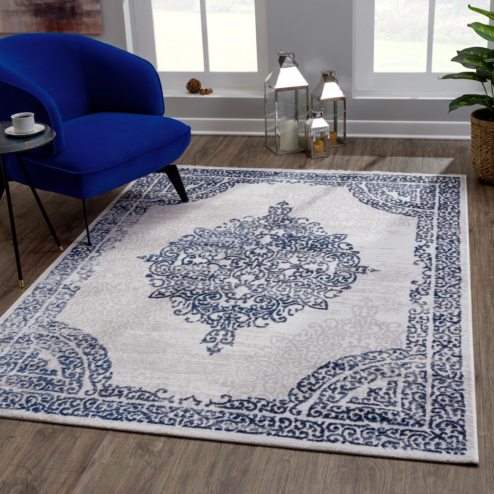 Sanat Teppich »Evra 7001«, rechteckig, 22 mm Höhe, Wohnzimmer, Kurzflor, modern