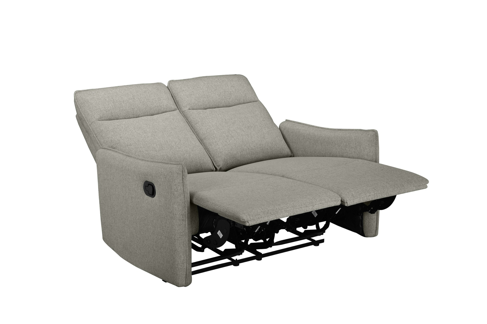Dorel Home 2-Sitzer »Lugo, Kinosofa mit Reclinerfunktion in Kunstleder und Webstoff«, mit manueller Relaxfunktion in beiden Sitzen