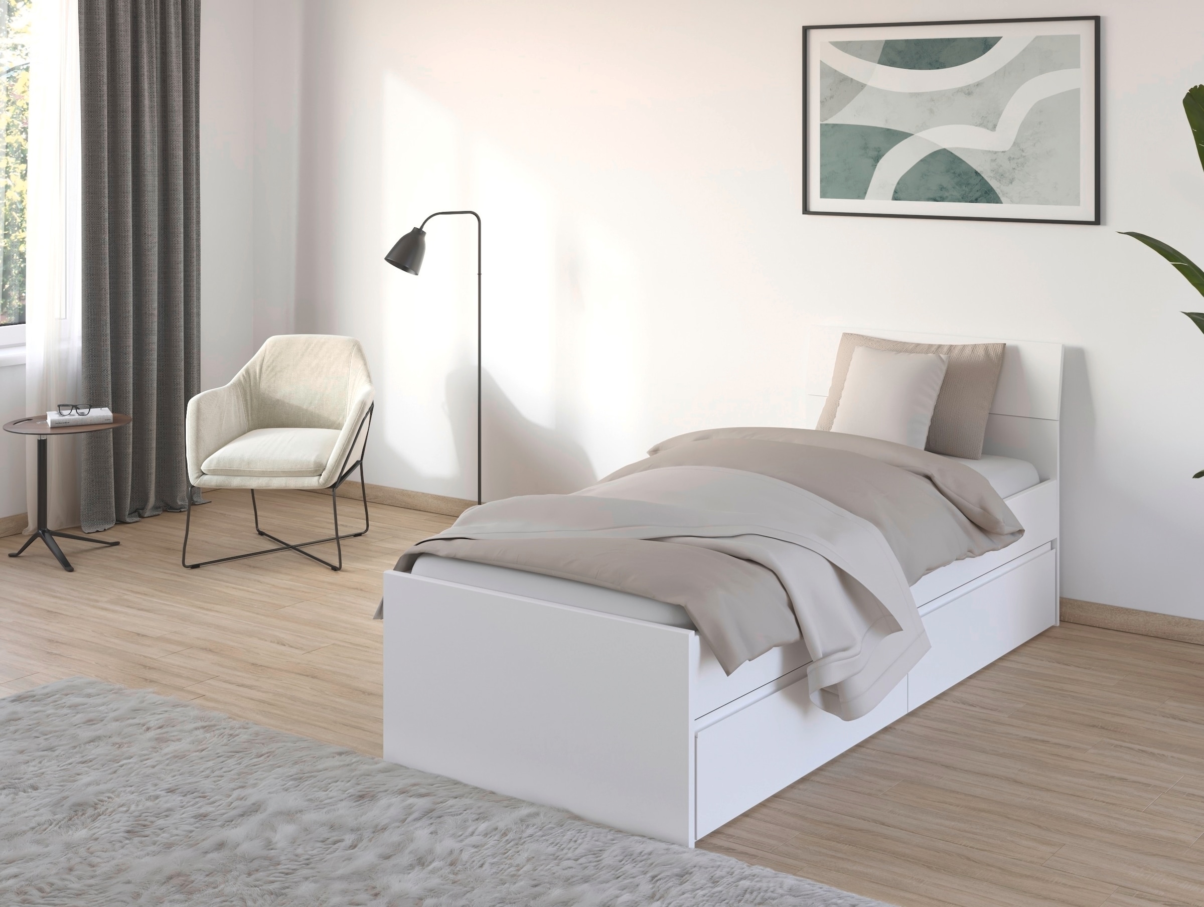 rauch Stauraumbett "Doppelbett Einzelbett Bett für kleine Räume Stauraum JO günstig online kaufen