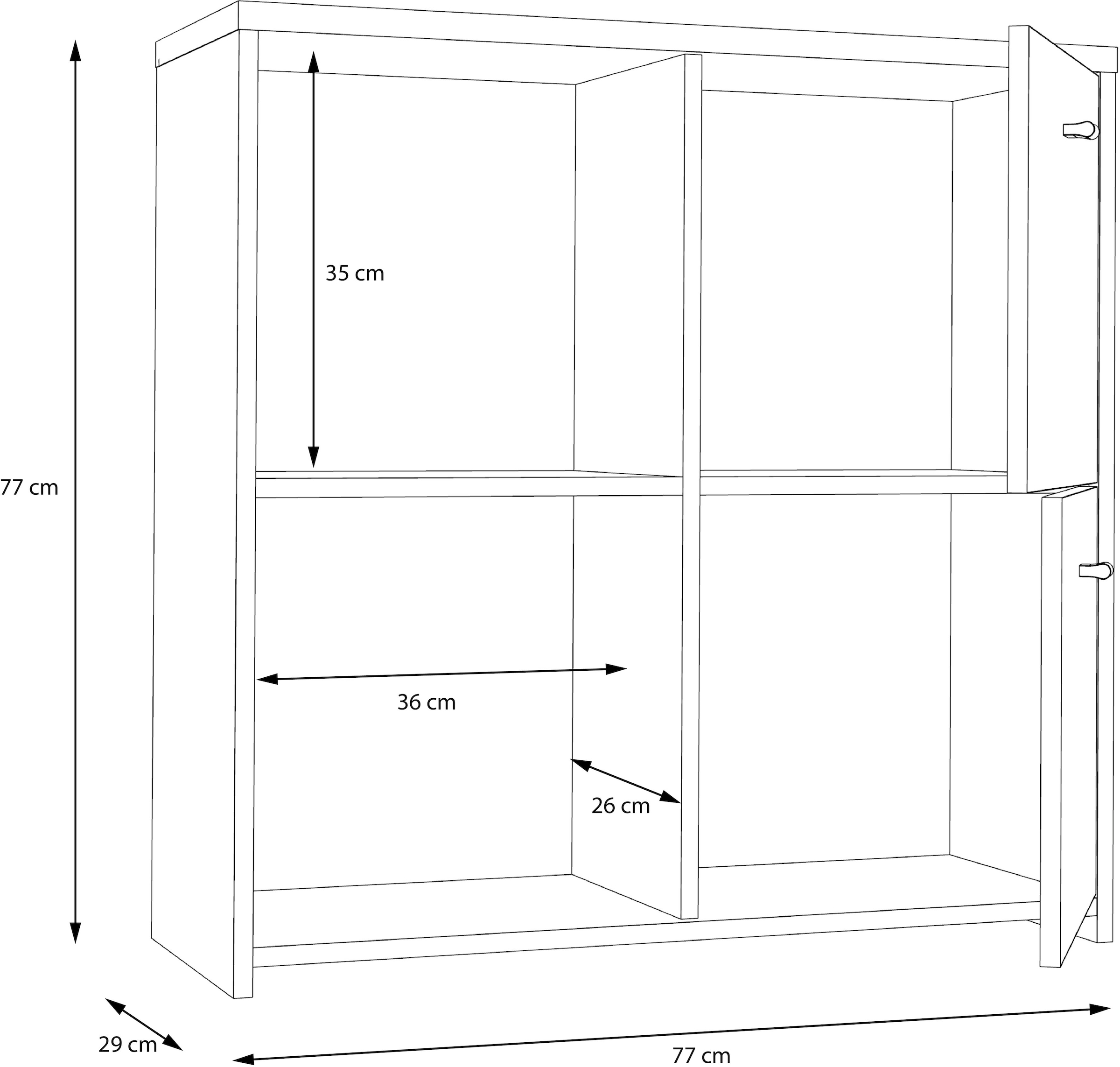 FORTE Kommode »CHEST«, Breite ca. 77 cm