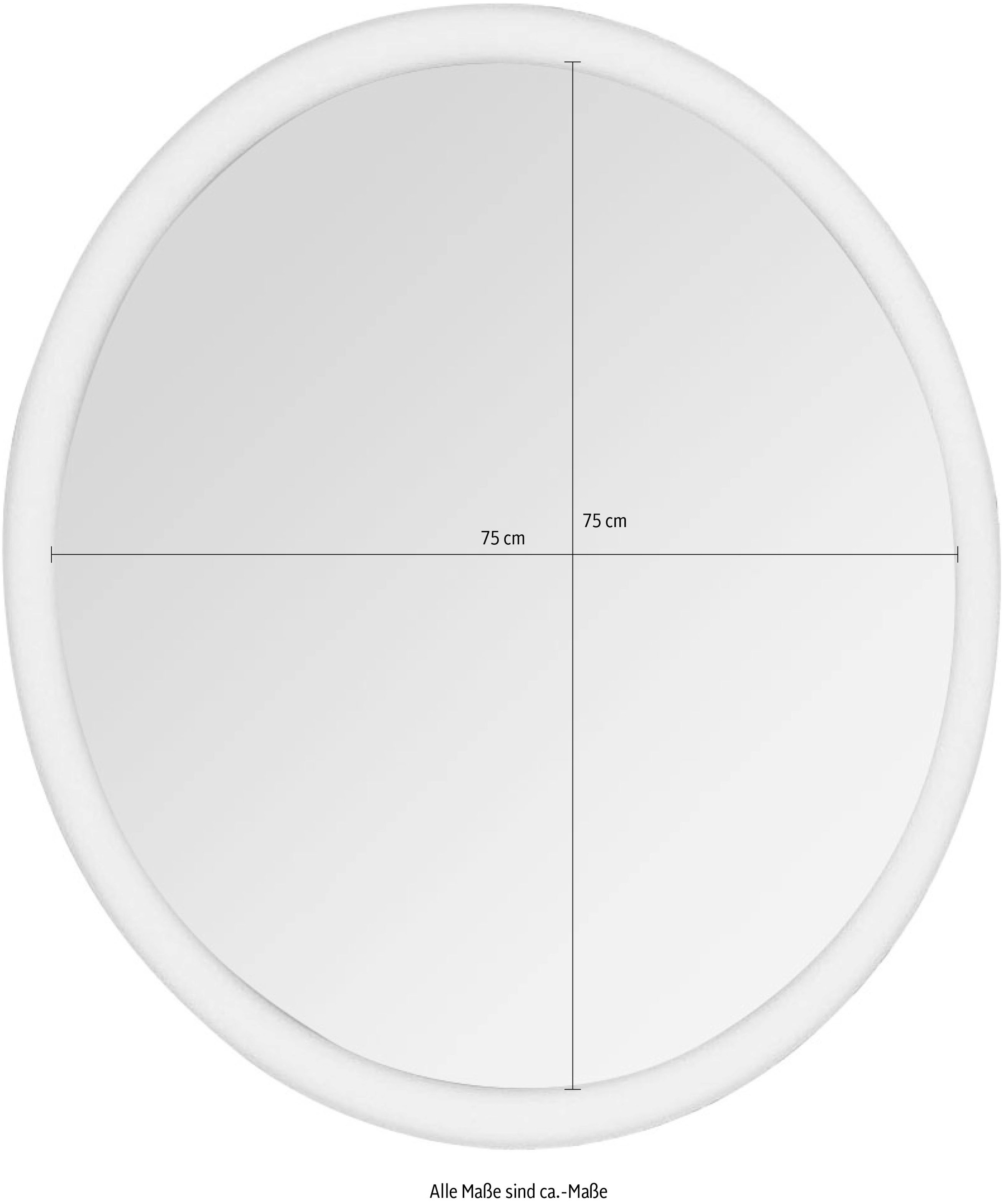 nobilia® Spiegel »Majra rund«, in Ø 60 und 75 cm, inkl. LED-Beleuchtung