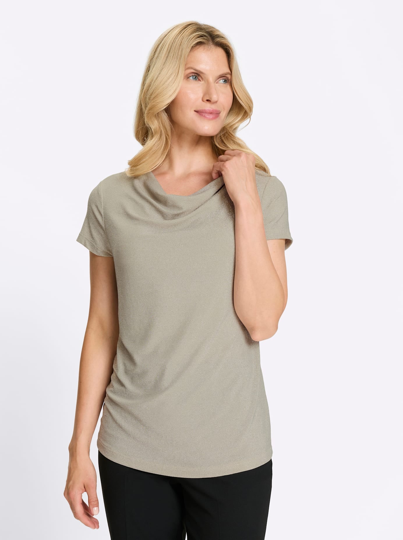 Classic Basics Wasserfallshirt "Wasserfallshirt" 1 tlg.