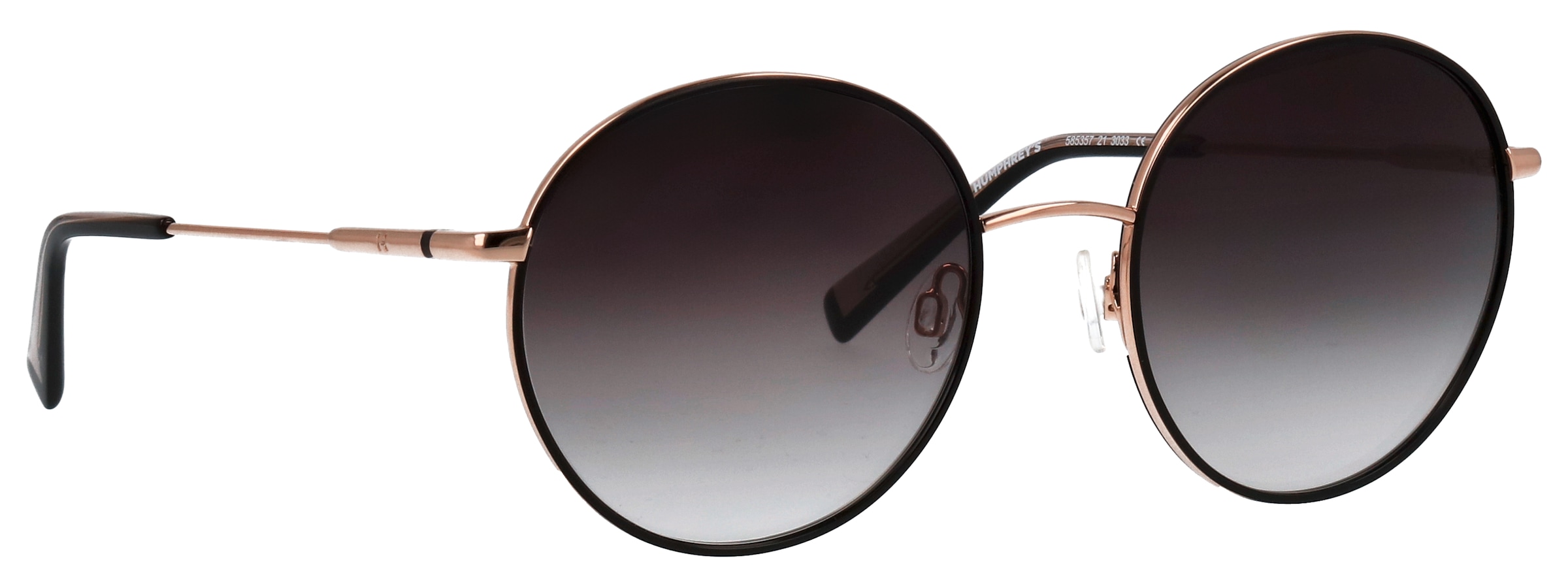 HUMPHREY´S eyewear Sonnenbrille »Modell 585357« Form Rundo, Logoschriftzug auf Bügel, Kombifassung