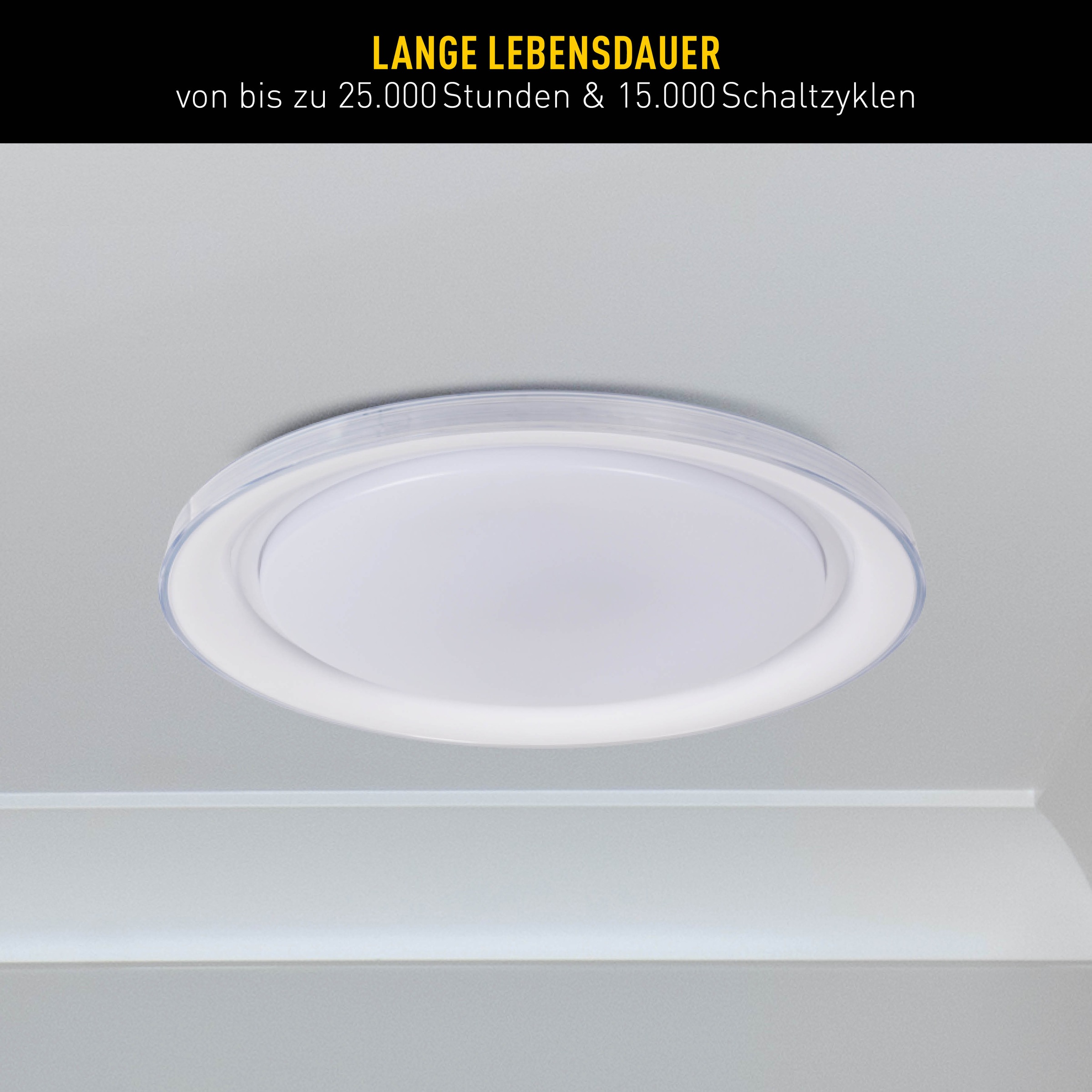 näve LED Deckenleuchte »Claire«, 1 flammig, Leuchtmittel LED-Modul | LED wechselbar, CCT, Memory, Nachtlicht, dimmbar per Infrarot-Fernbedienung inkl.
