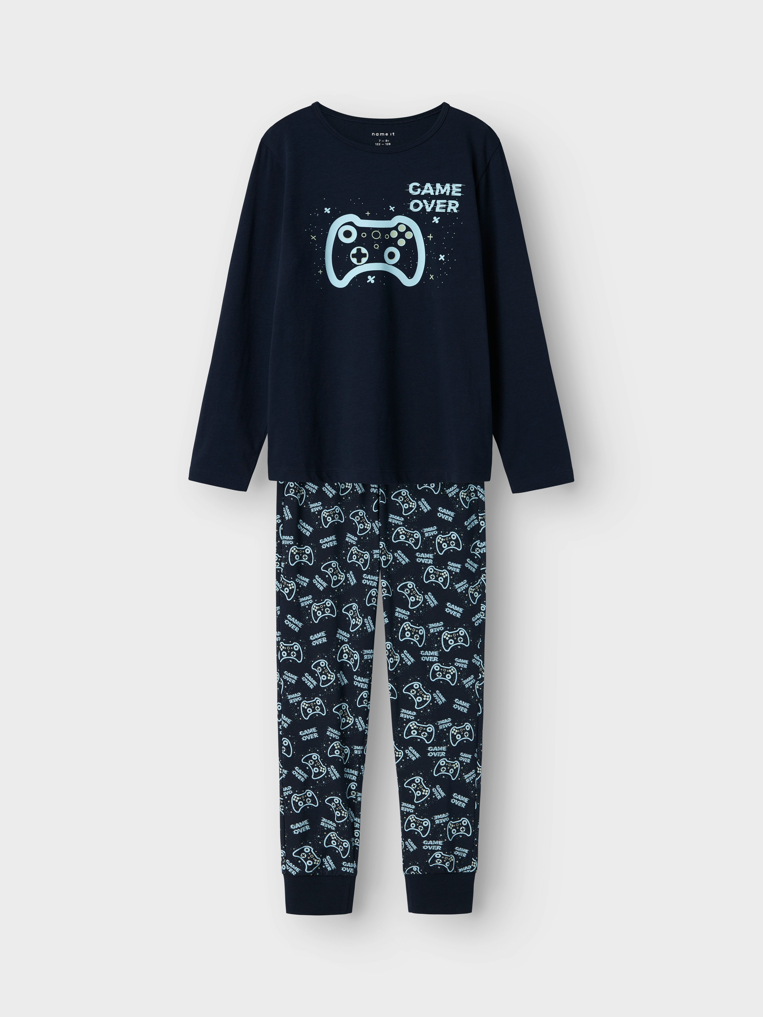Thumbnail - Name It Schlafanzug "NKMNIGHTSET SAPPHIRE GAME NOOS" Set, 2 Stk. tlg., in Basic-Form