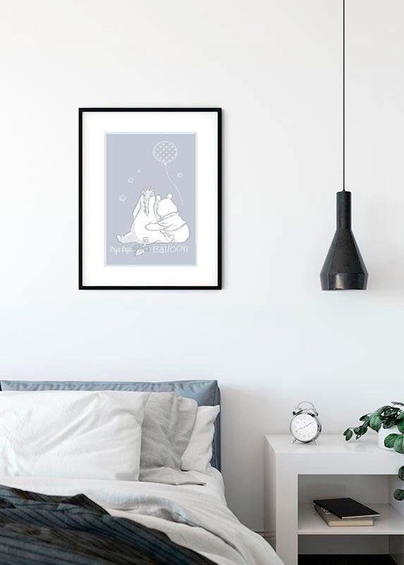 Komar Bild »Winnie the Pooh Bye Bye Balloon«, Disney, (1 St.), Wandbild zur Dekoration im Kinderzimmer - ohne Rahmen