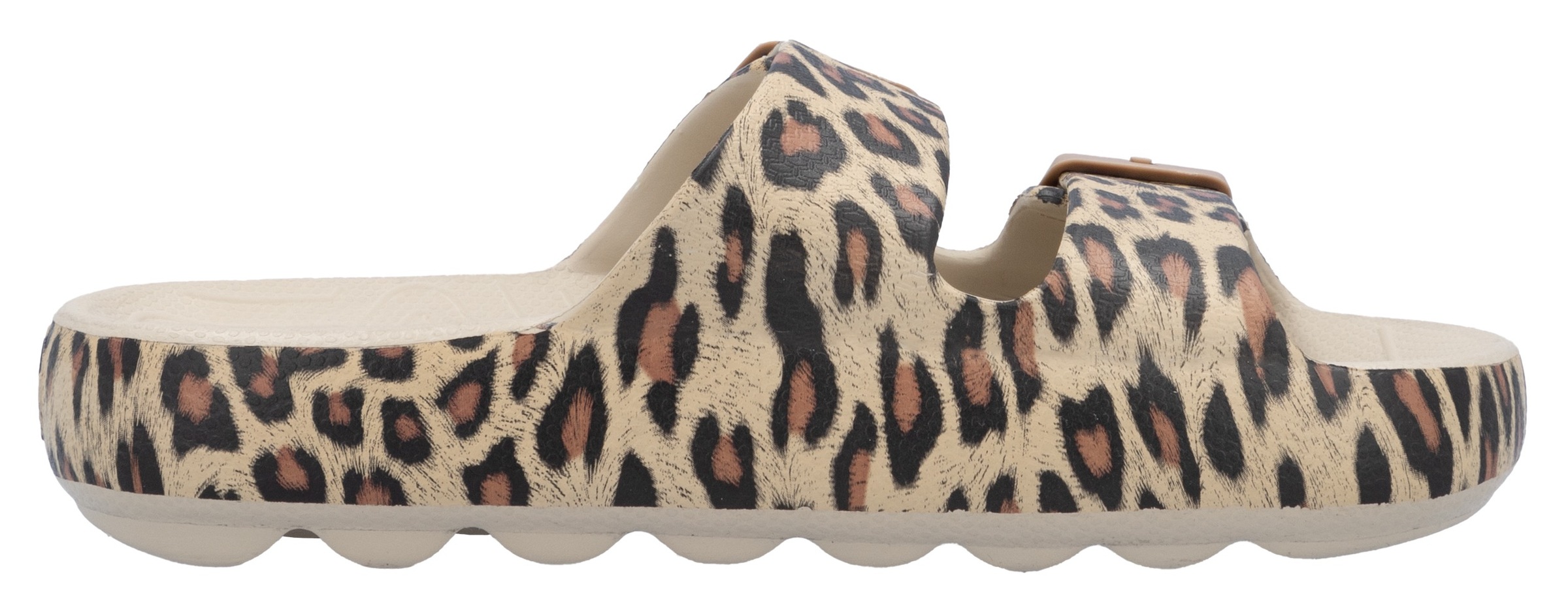 RIEKER Sport Pantolette, Sommerschuh, Strandschuh, Hausschuh mit zwei verstellbaren Schnallen