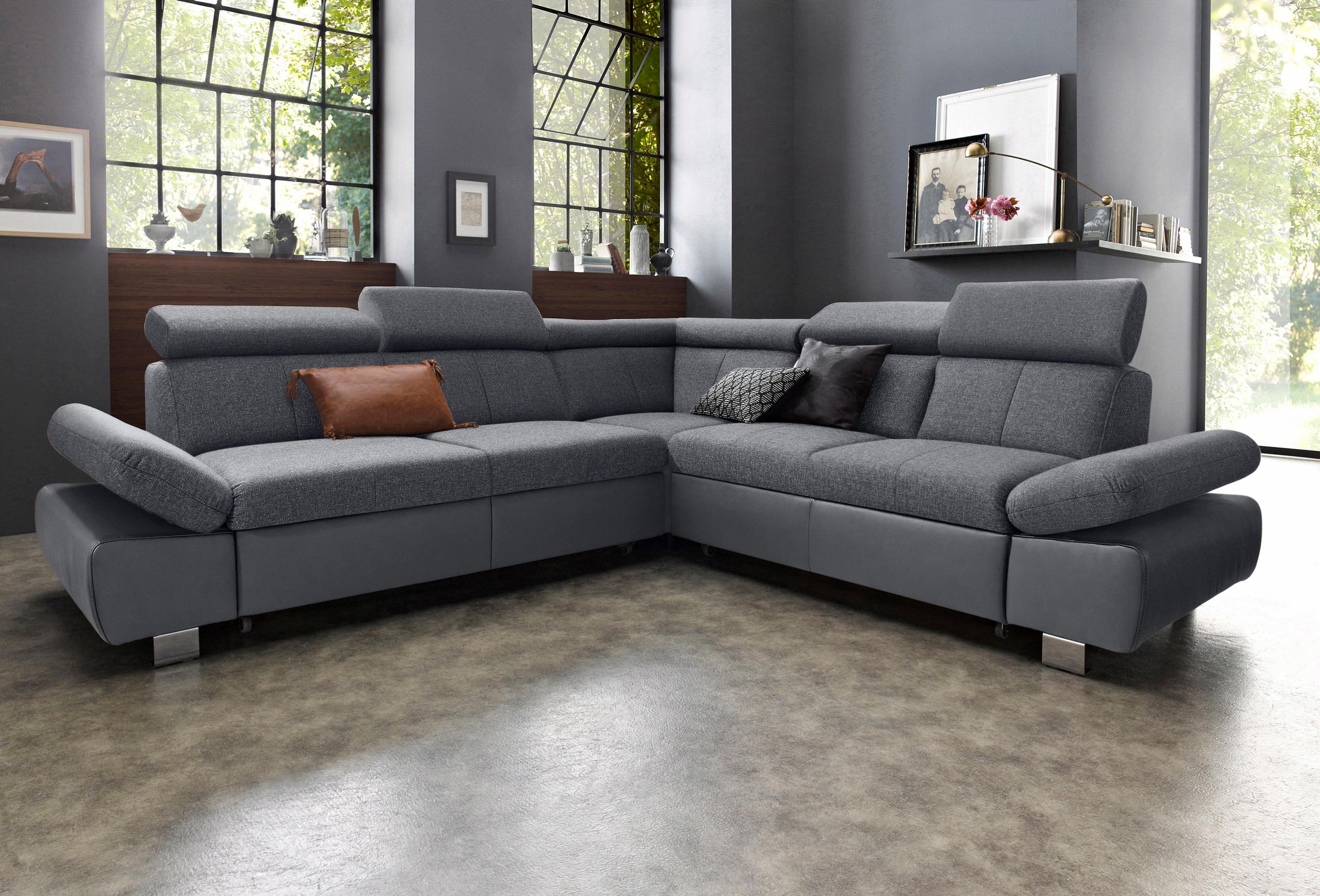 exxpo - sofa fashion Ecksofa "Salerno, klassisch modernes Funktionssofa, ho günstig online kaufen