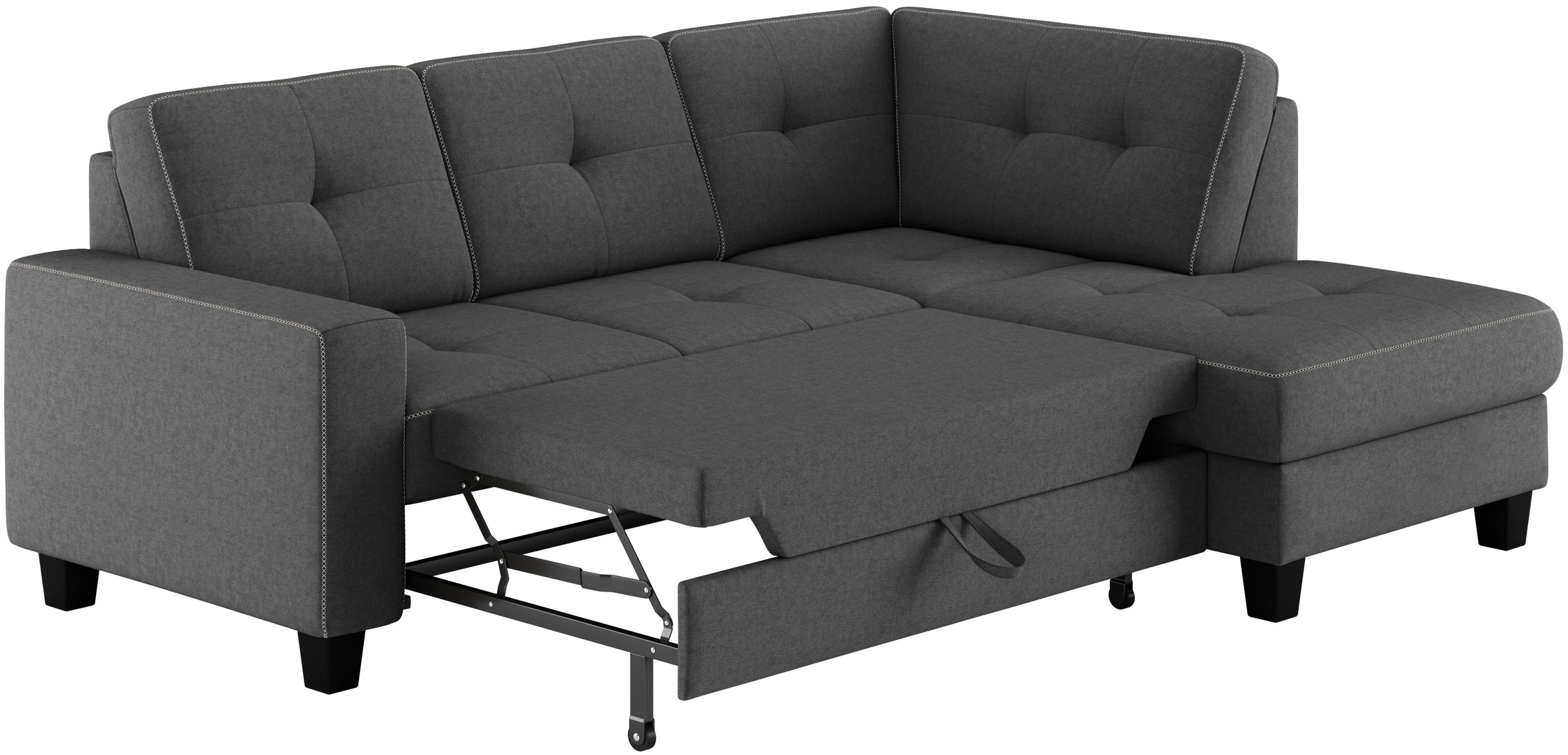 Places of Style Kampinė sofa »Varese« Kreuznaht in beige