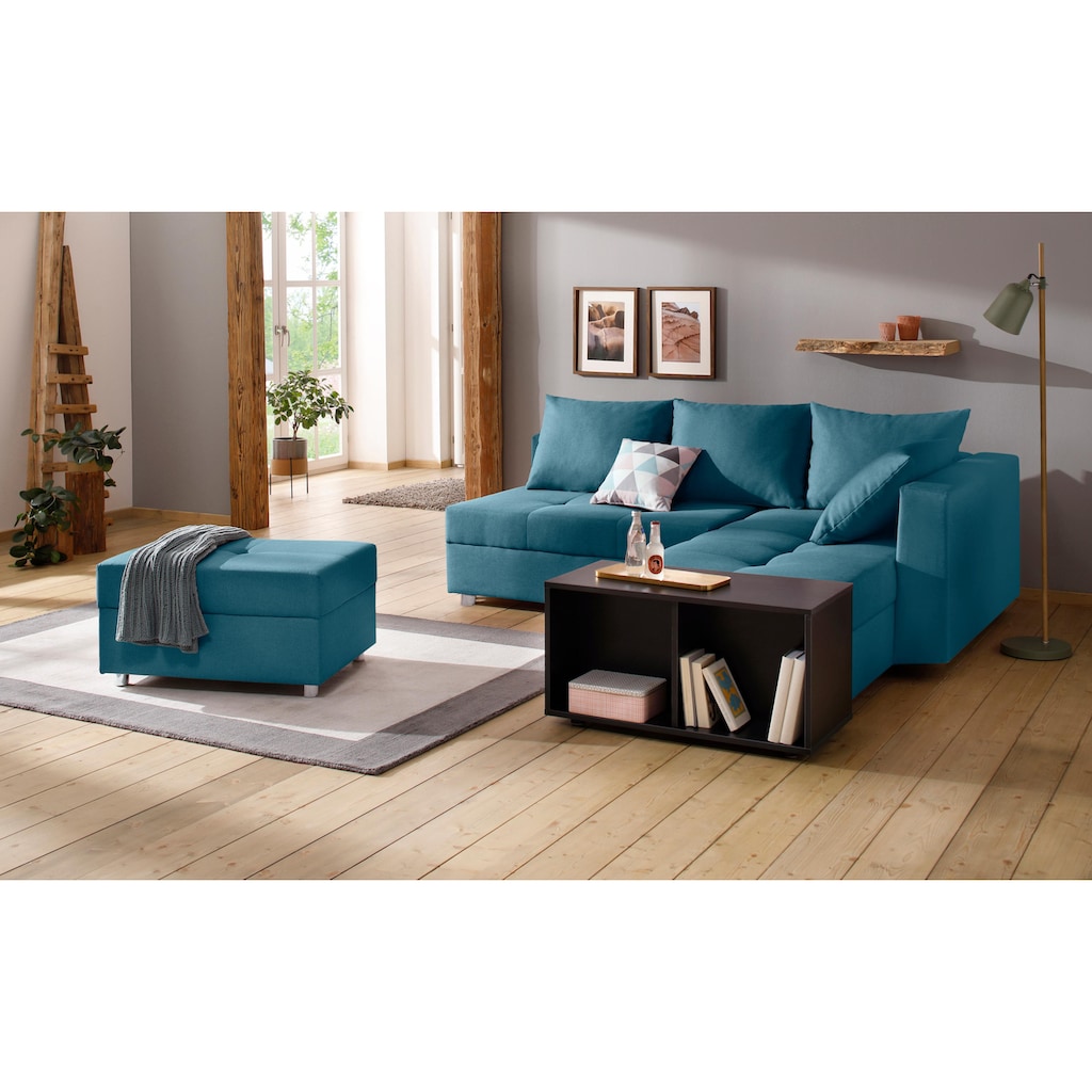 Home affaire Ecksofa Italia, mit Bettfunktion und Bettkasten