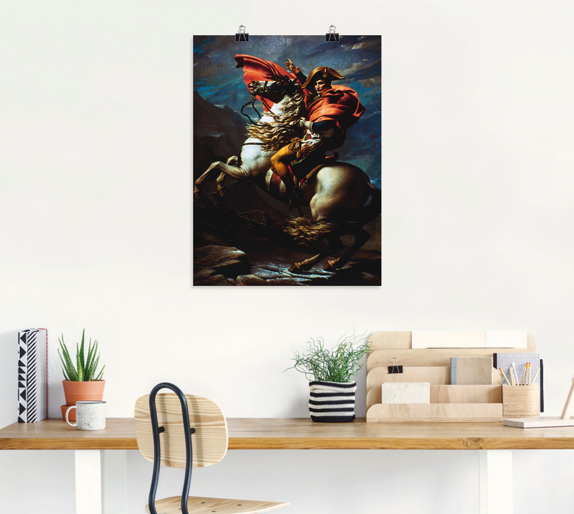 Artland Wandbild »Napoleon überquert die Alpen, 1800 II«, Menschen, (1 St.), als Alubild, Leinwandbild, Wandaufkleber oder Poster in versch. Größen
