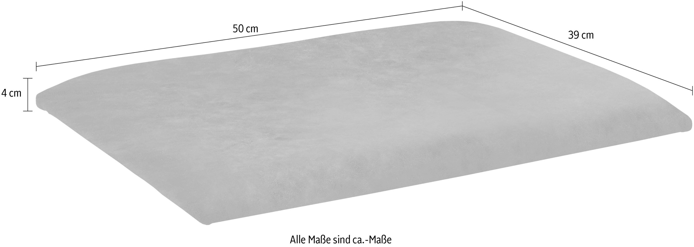 massivline&more Auflagekissen "Oviedo" strapazierfähiger Bezug günstig online kaufen