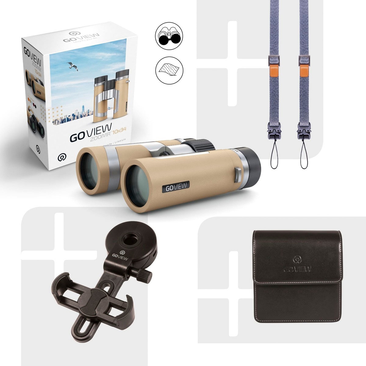 GoView Fernglas »ZOOMR 10x34«