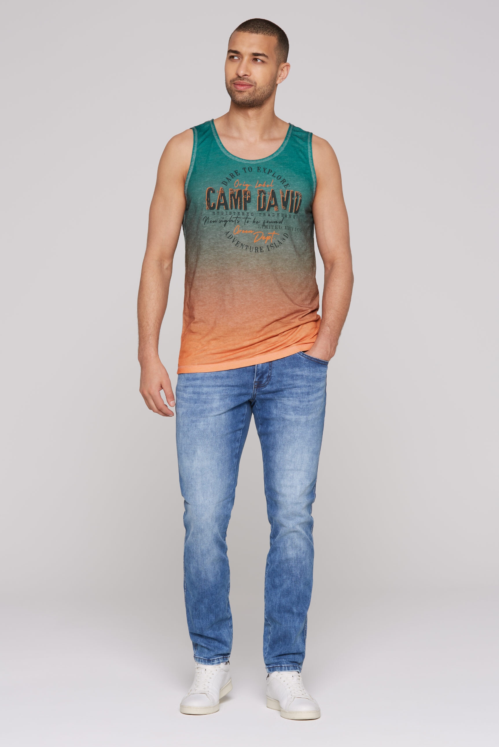 CAMP DAVID Tanktop, mit Logo Print