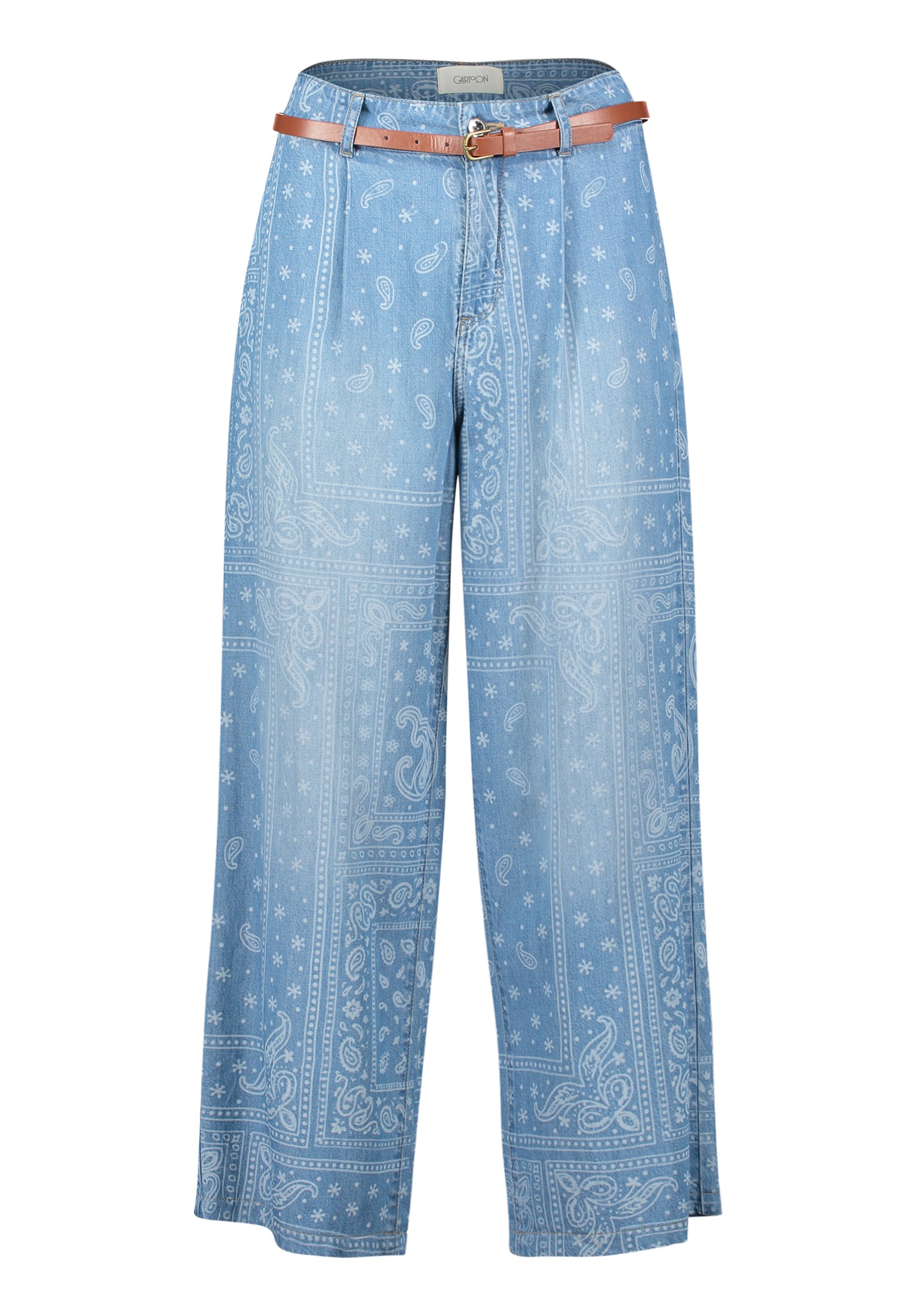 Cartoon Stoffhose "Damen mit Gürtel" günstig online kaufen