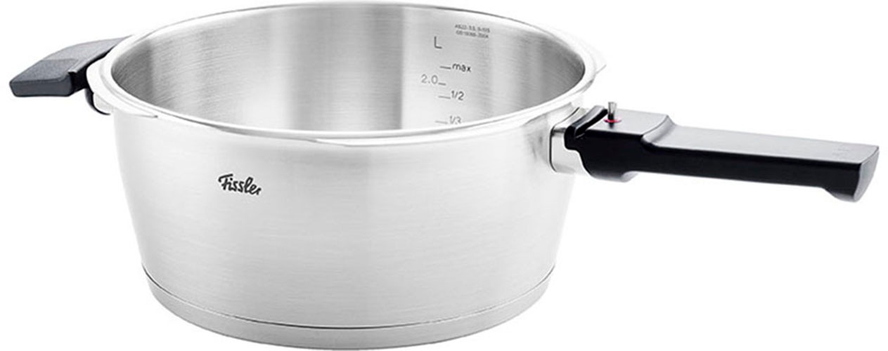 Fissler Schnellkochtopf »Vitavit® Premium«, Edelstahl 18/10, (Set, 2 tlg., Schnellkochtopf 8,0 l + Schnellbratpfanne 4,0 l + Zusatzdeckel), Premium Qualität – Made in Germany