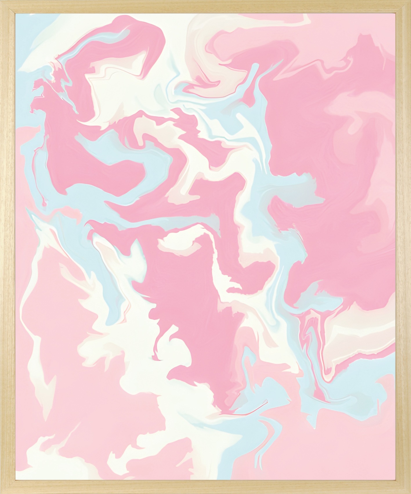 queence Bild mit Rahmen "Wanddeko in Pastell" Abstrakt  Abstrakte  Formen günstig online kaufen