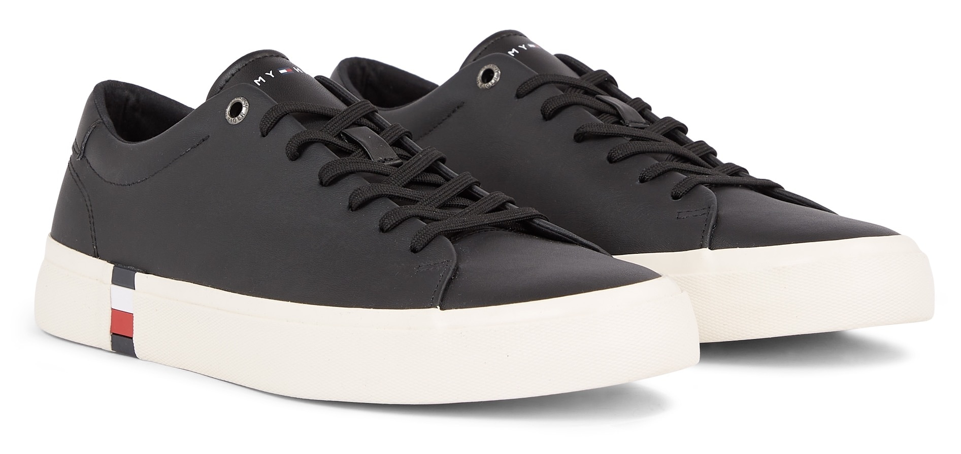 TOMMY HILFIGER Sneaker »CORPORATE LEATHER DETAIL VULC...
