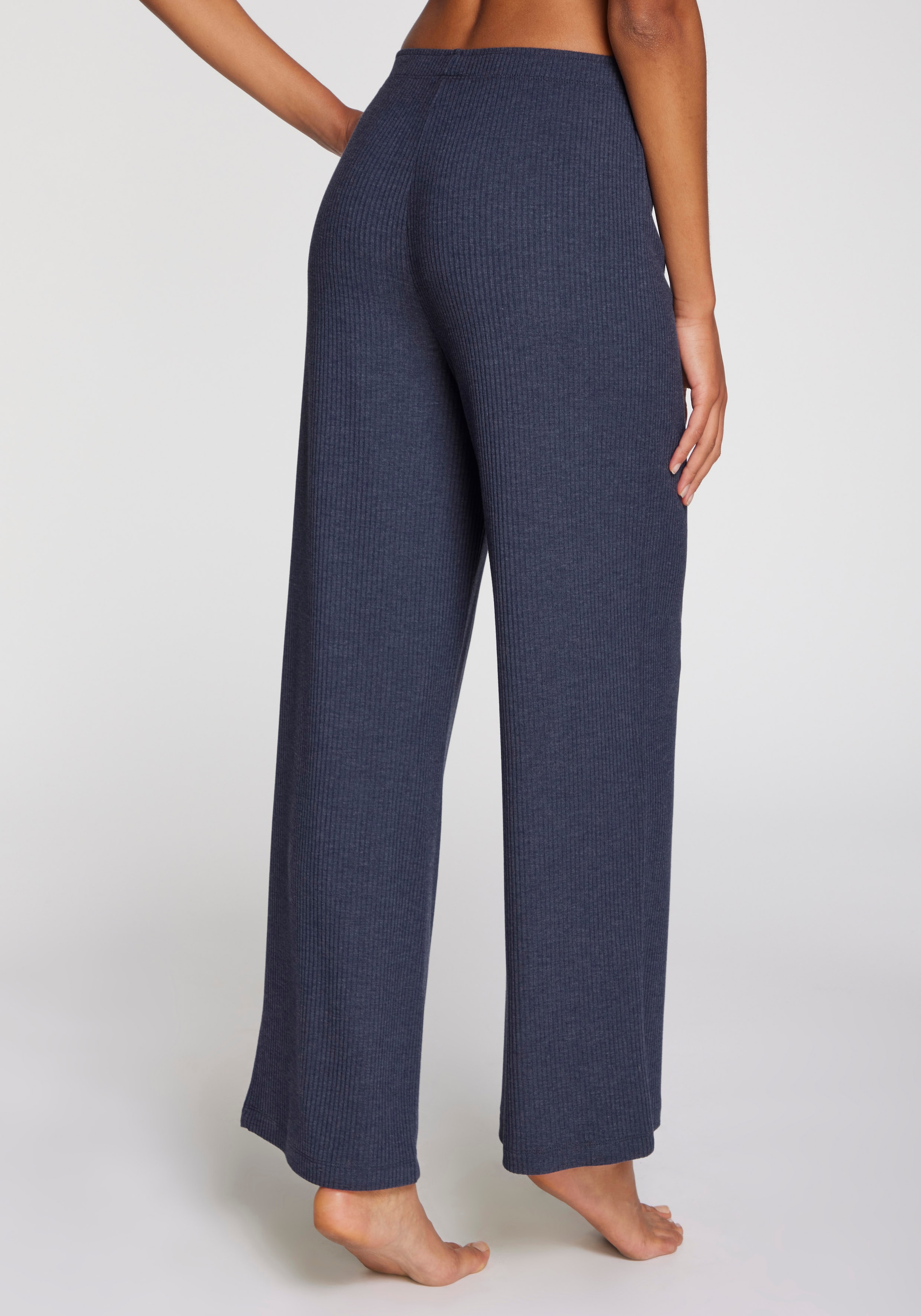 s.Oliver Pyjamahose, Aus weicher Rippqualität