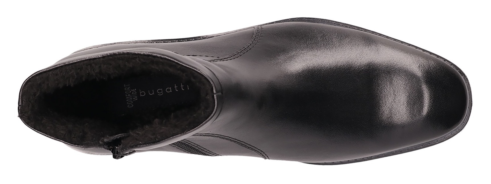 bugatti Westernstiefelette, Stiefelette, Business Schuh mit Warmfutter und Reißverschluss