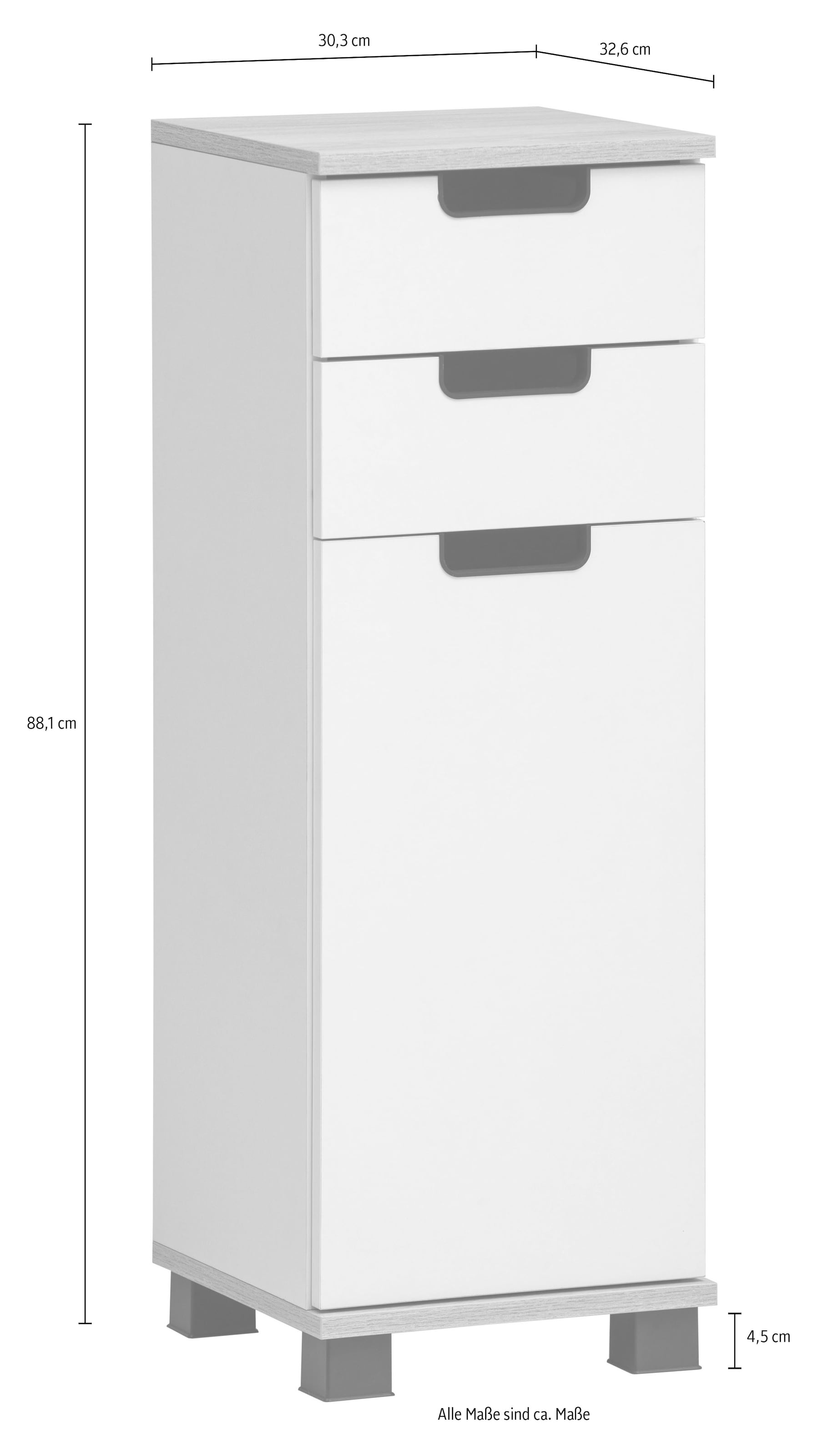 Schildmeyer Stauraumschrank »Emmik, Breite 60 cm, platzsparend, verstellbare Einlegeböden«, Made in Germany