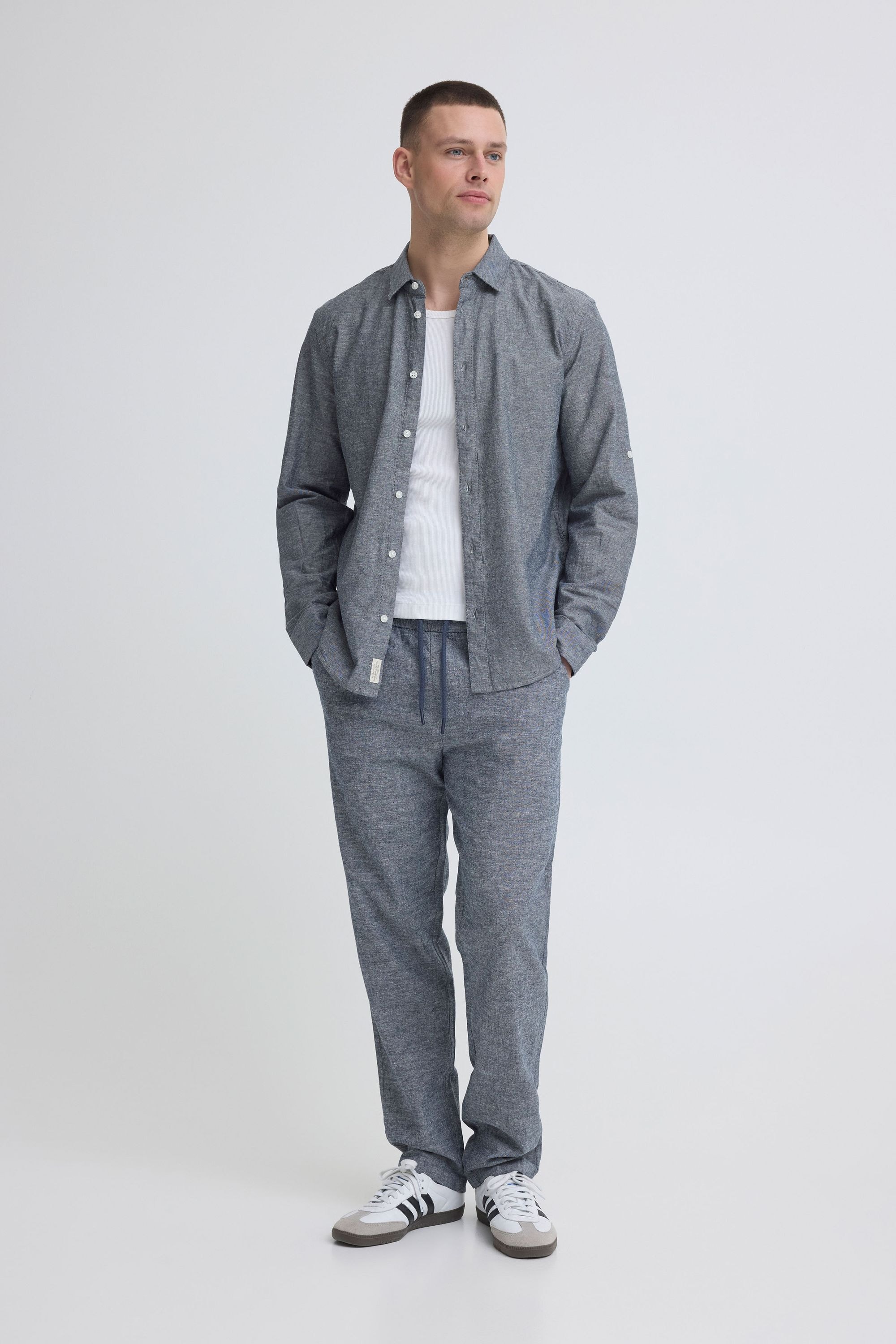 Blend Leinenhose »BHAban Linen Mix«  Gemütliche Leinenmix-Hose mit elastischem Bund und Kordel