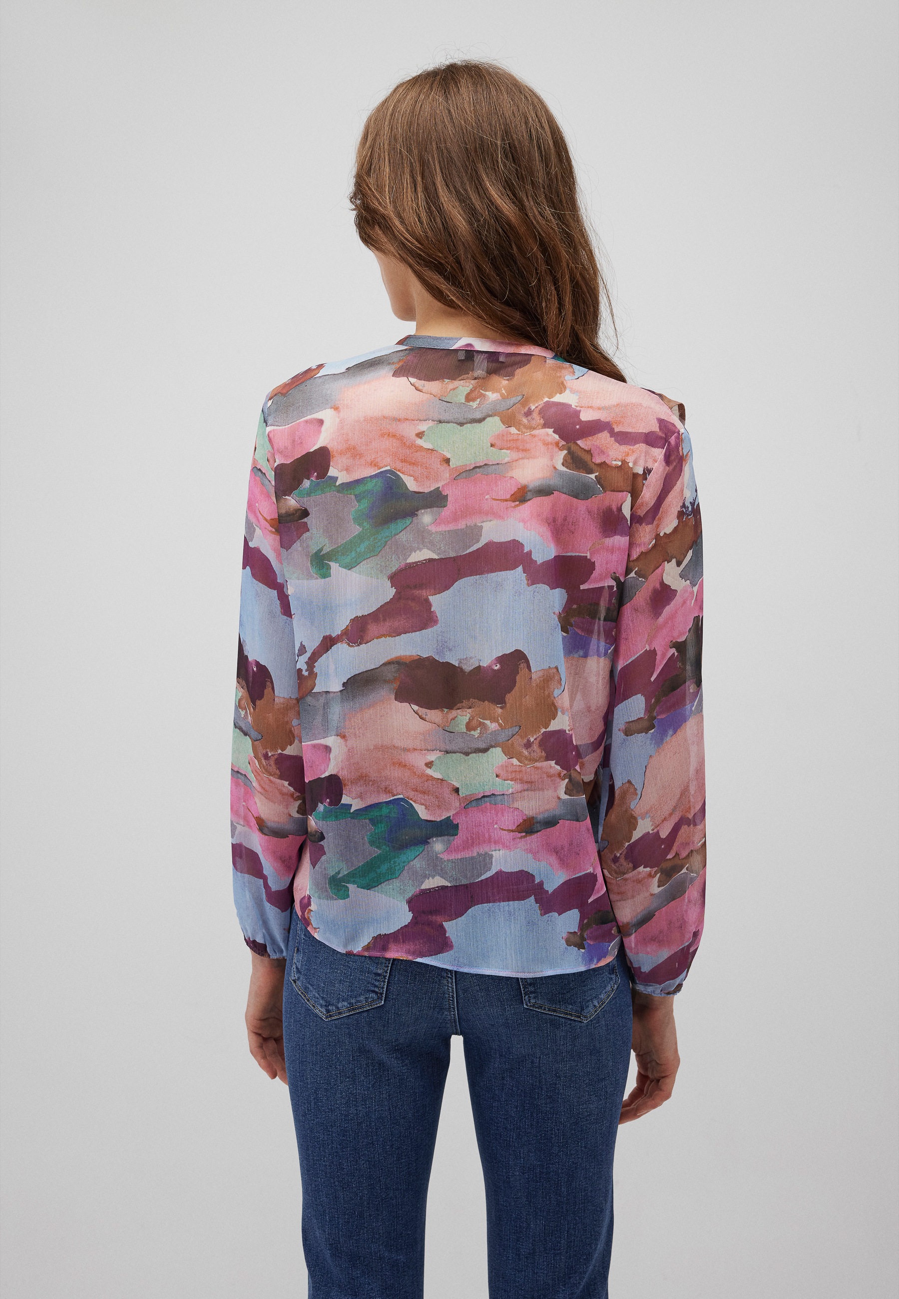 Mavi Langarmbluse »CHIFFON BLOUSE«, Bluse Chiffon