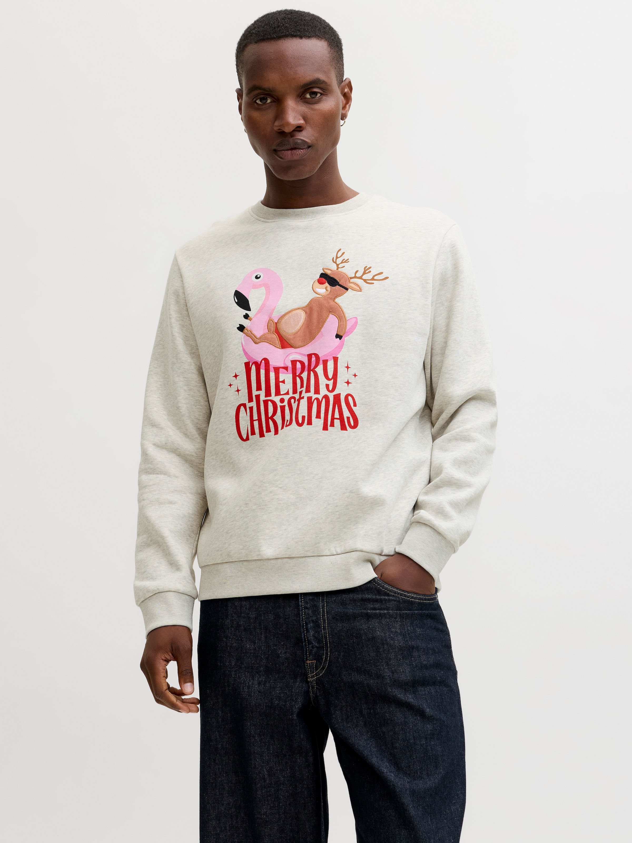 Jack & Jones "JJCHRISTMAS SWEAT CREW NECK XMAS" günstig online kaufen