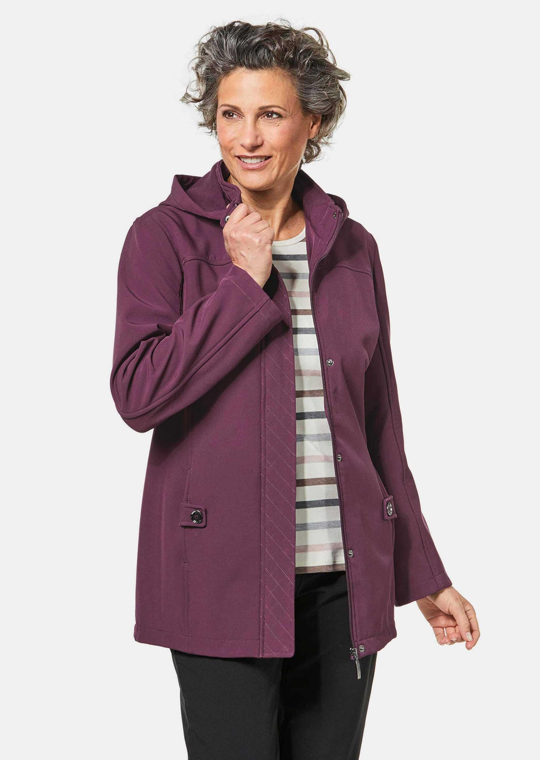 GOLDNER Funktionsjacke »Softshelljacke mit Kapuze Wasserabweisende Softshelljacke mit Kapuze«