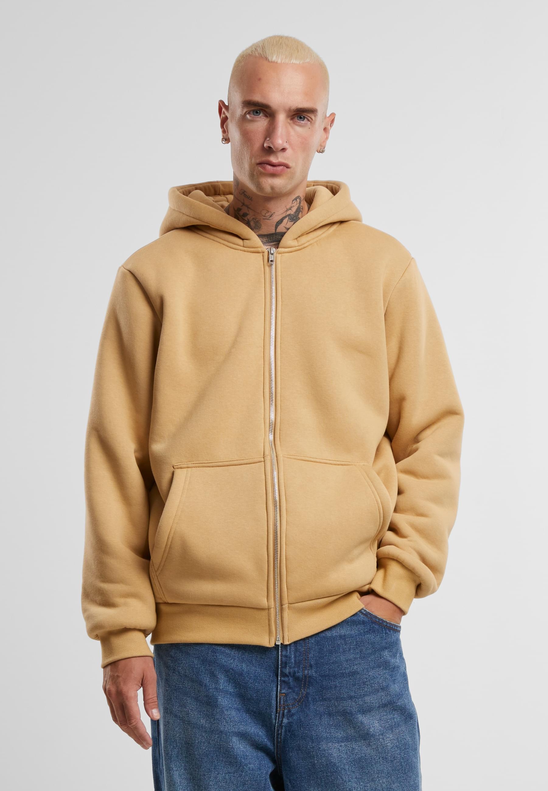 URBAN CLASSICS Sweatjacke »Urban Classics Bonded Sherpa Zip Hoody«