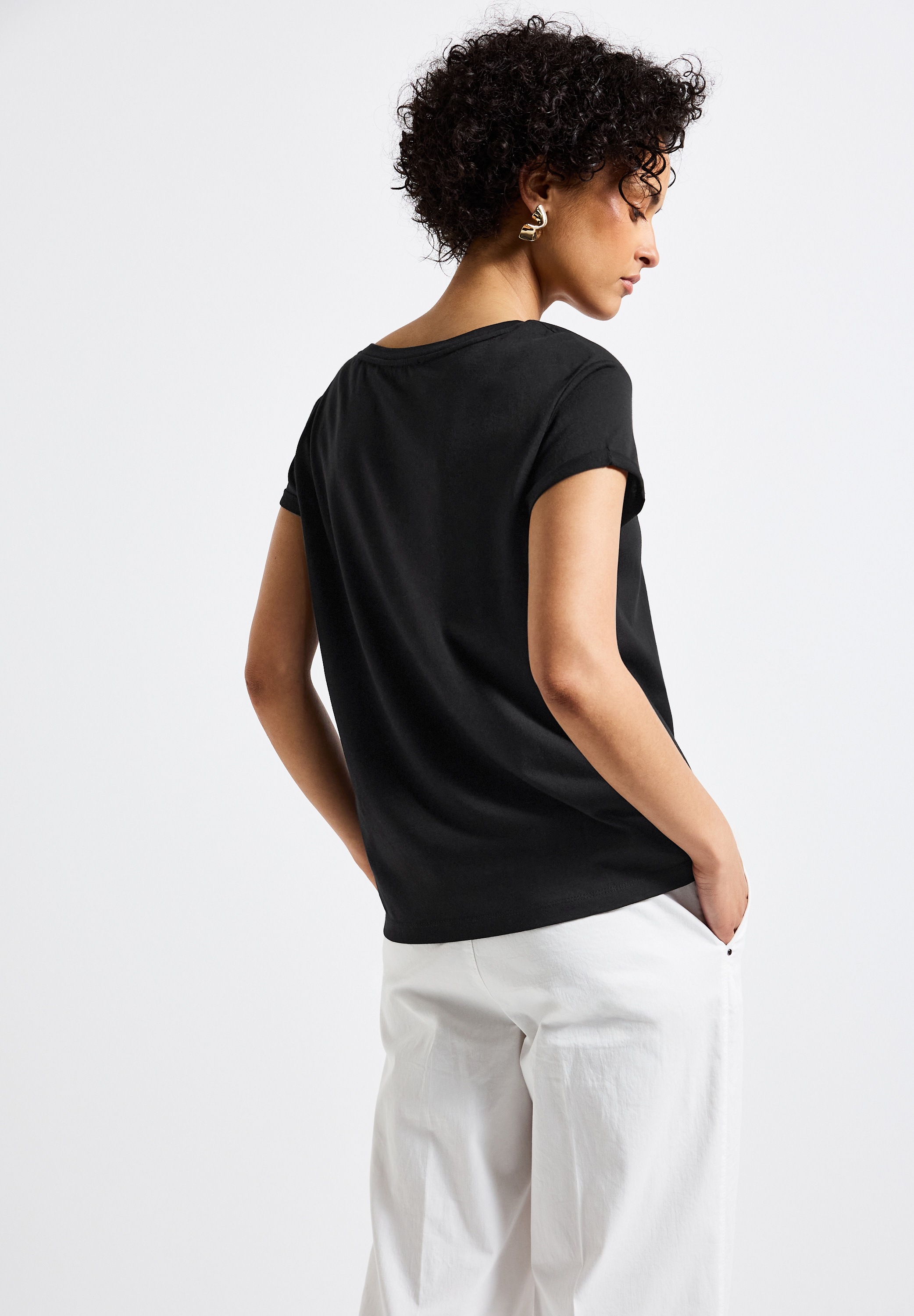 STREET ONE T-Shirt, mit Rundhalsausschnitt