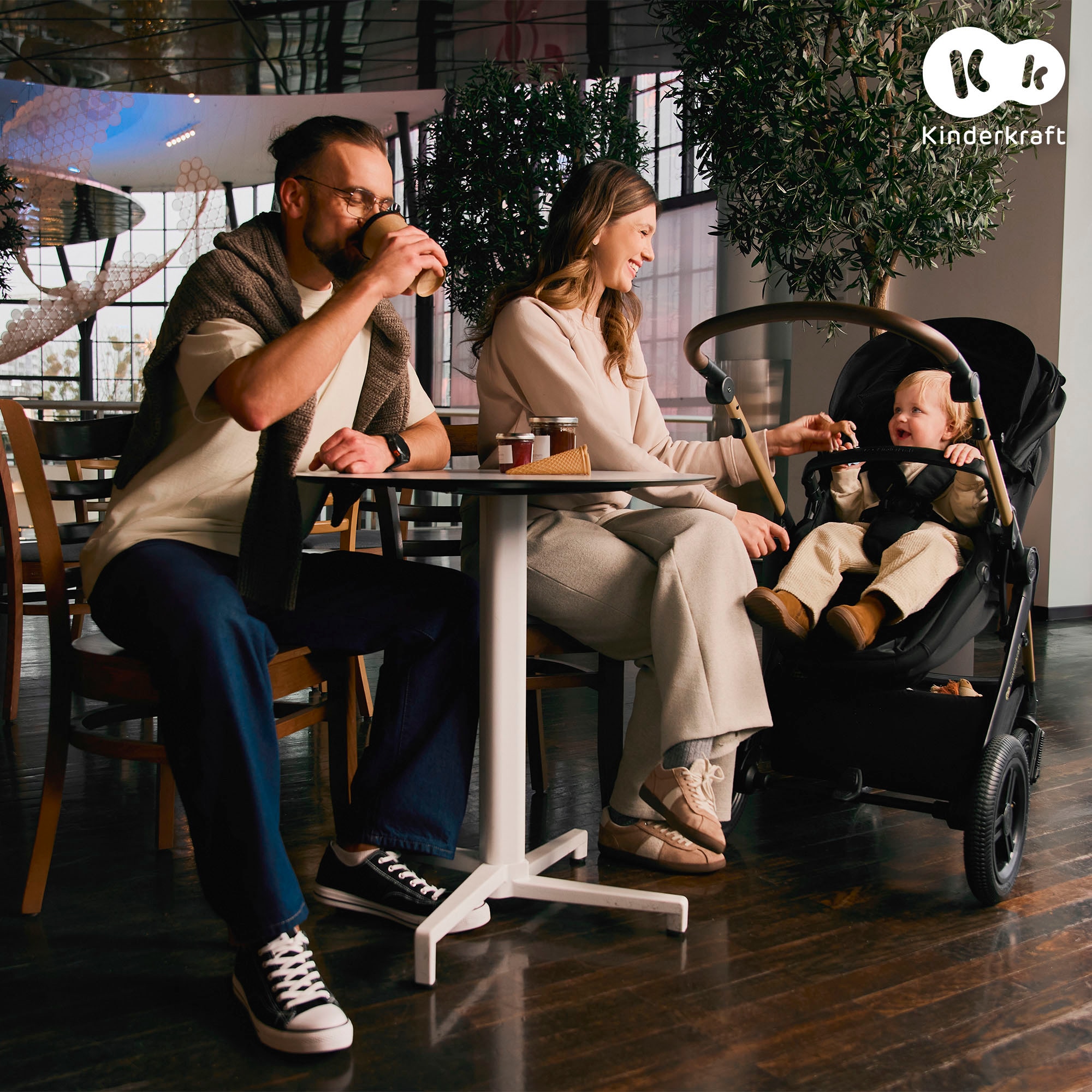 Kinderkraft Kombi-Kinderwagen »MOOV 2 XL«, 27 kg, mit Luftreifen