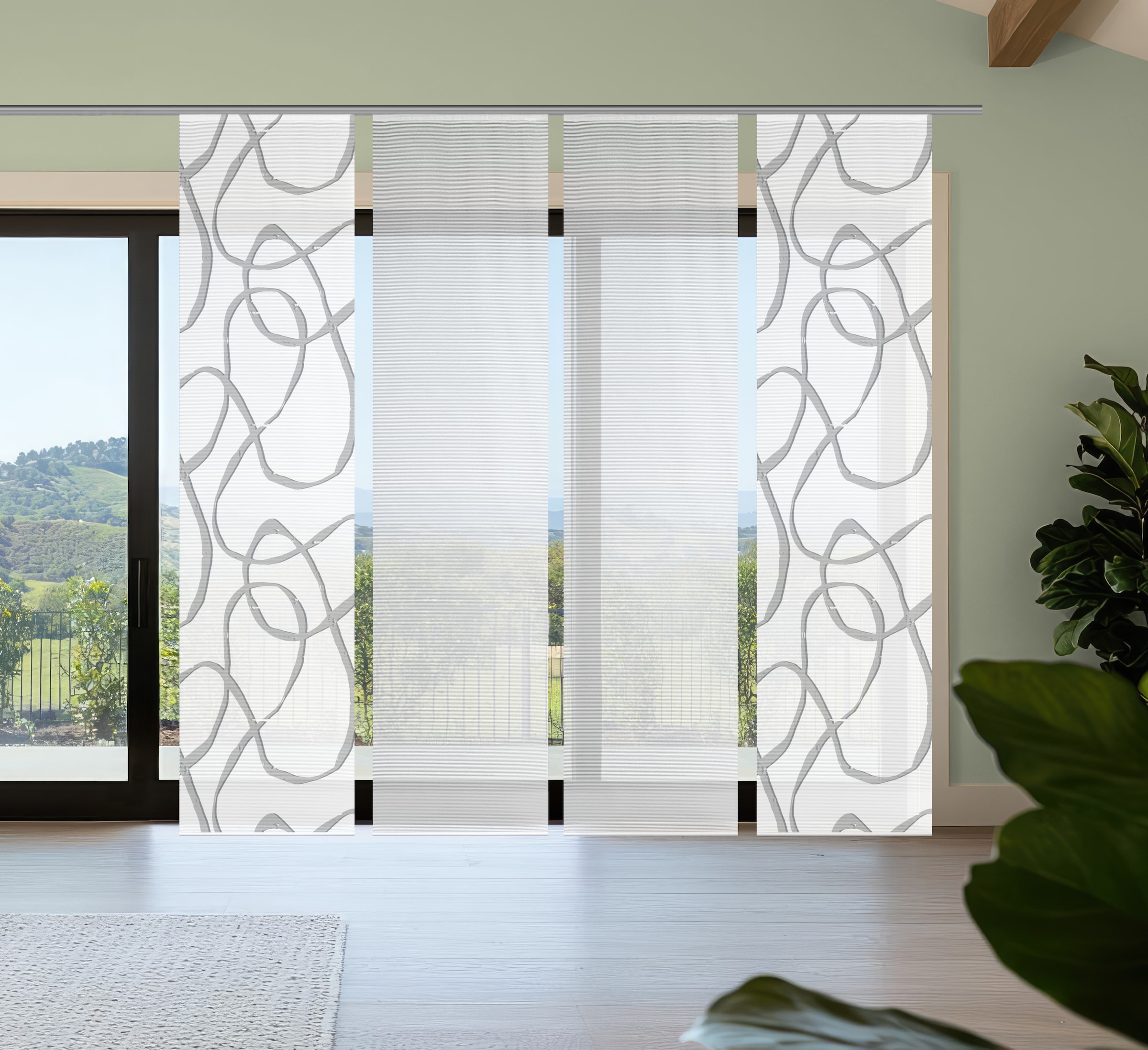 Vision S Schiebegardine "OPHELIA" Paneelwagen 4 Stk. tlg. Schiebevorhang,Ba günstig online kaufen