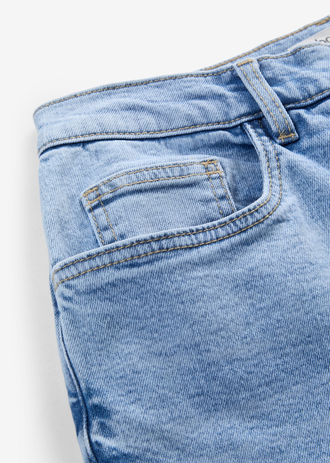 bonprix Straight-Jeans mit High-Waist-Bund, Regular Fit, Straight-Leg-Schnitt, im Casual-Stil