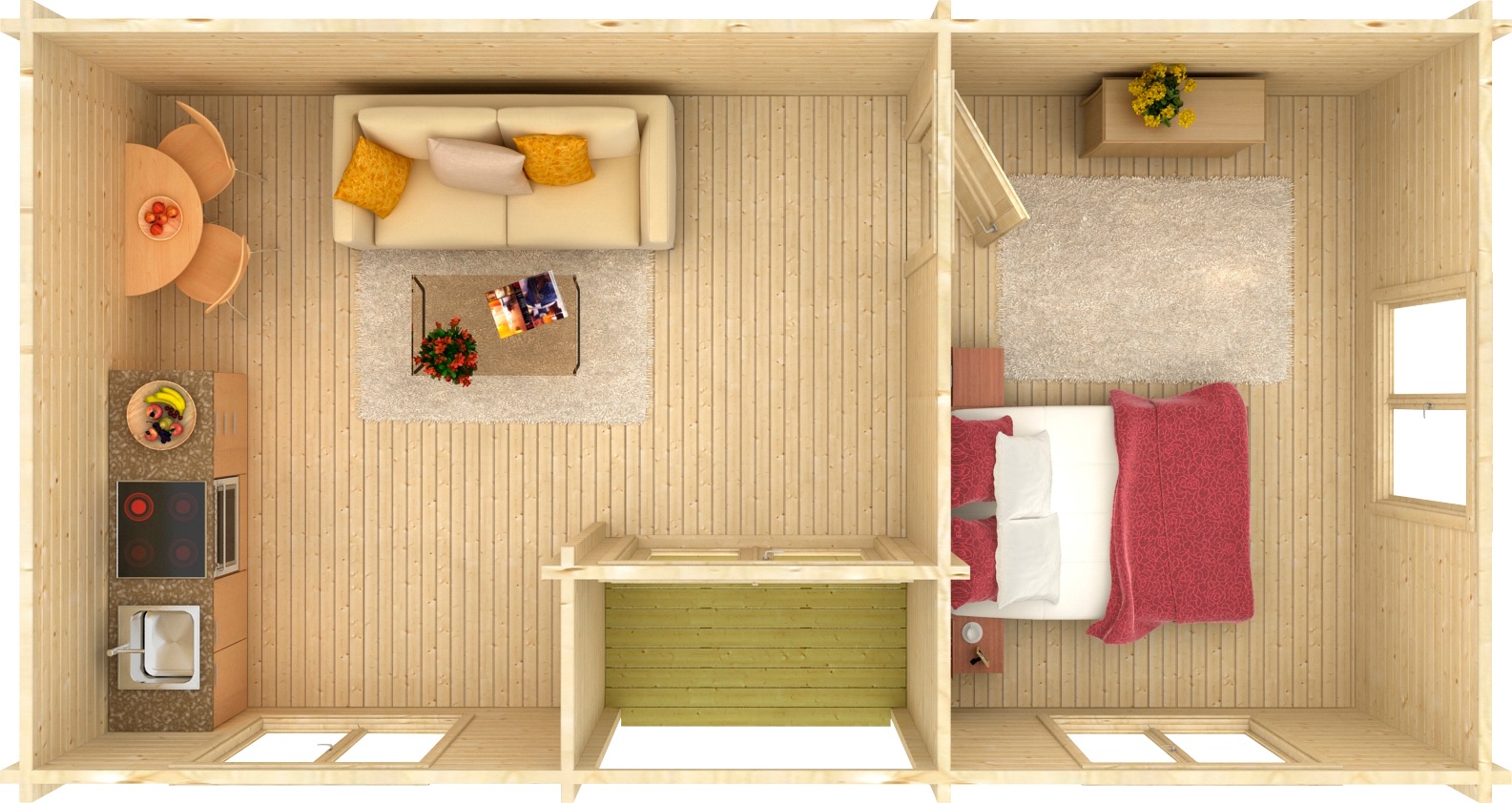 Thumbnail - Palmako Gartenhaus "Ferienhaus Anna" inklusive Fußboden