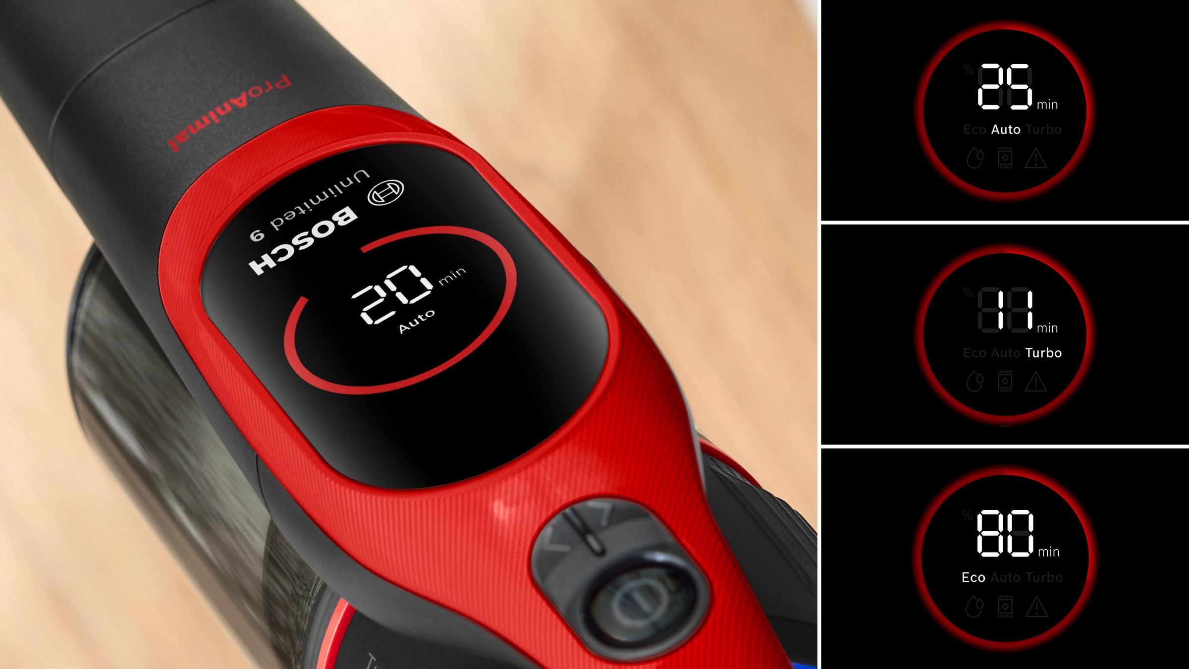 BOSCH Akku-Stielstaubsauger »Neuheit Unlimited 9 ProAnimal BKS941PET, MicroClean™ Technology«, HEPA-Filtersystem, 10 Jahre Motorgarantie, Schnellladegerät, LED Licht