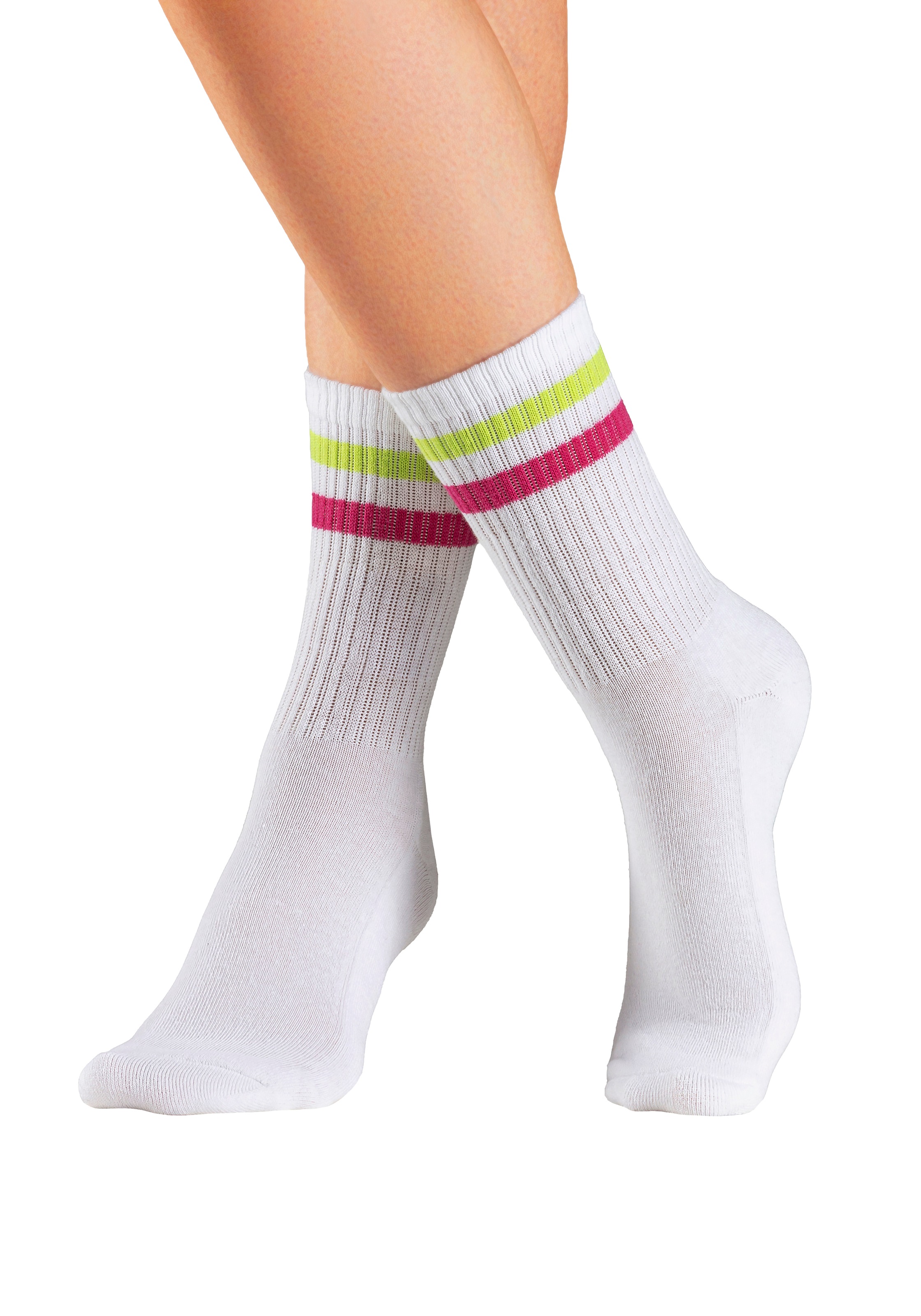 Thumbnail - LASCANA Tennissocken Packung, 3 Stk. tlg. mit Frotteesohle und Stickerei