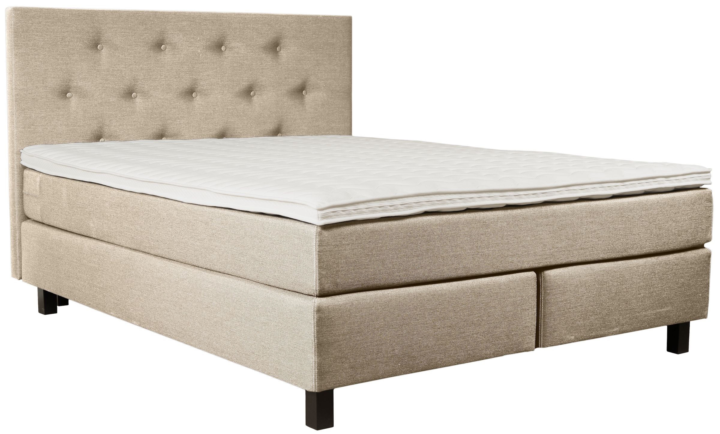 Home affaire Boxspringbett "Alenika" mit LED - Beleuchtung, mit Taschen-Fed günstig online kaufen