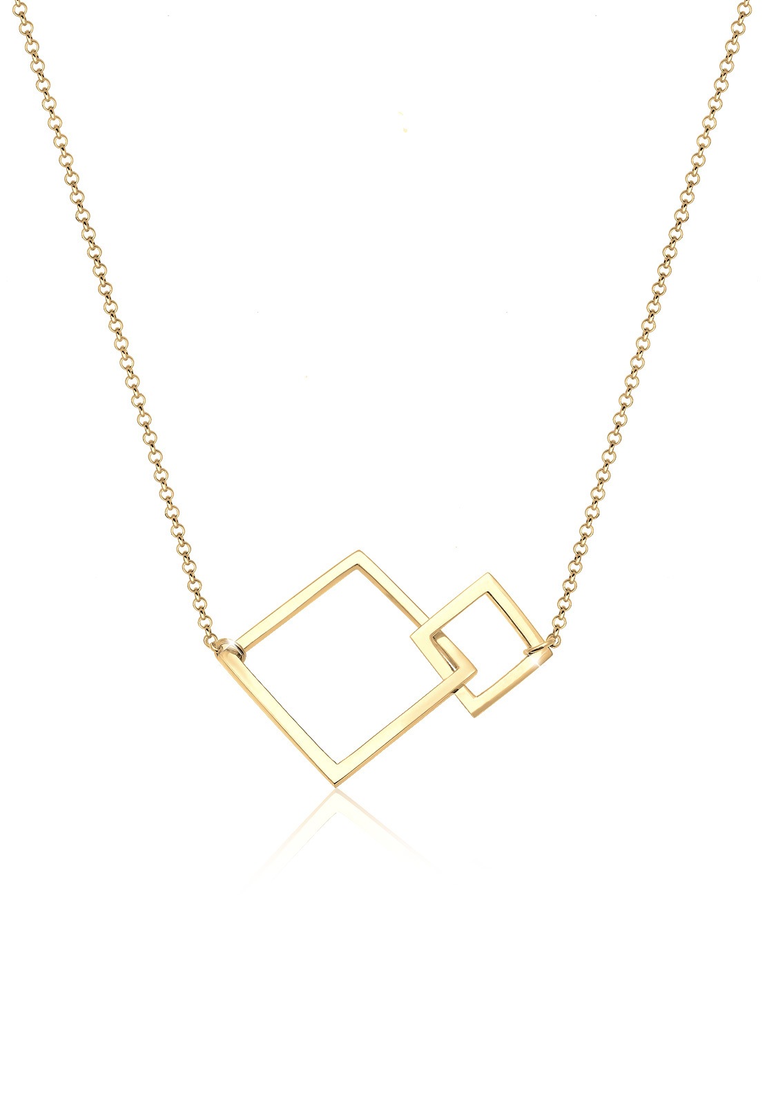 Elli Kette mit Anhänger »Viereck Geo Quadrat Basic 925 Sterling Silber«