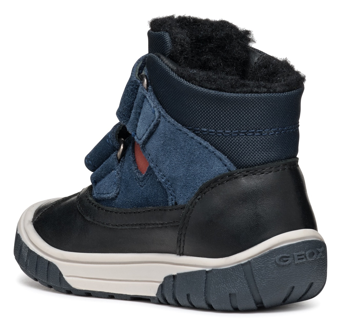 Geox Winterboots »B OMAR BOY WPF C«, Klettstiefel, Babystiefel Winterstiefel mit Warmfutter