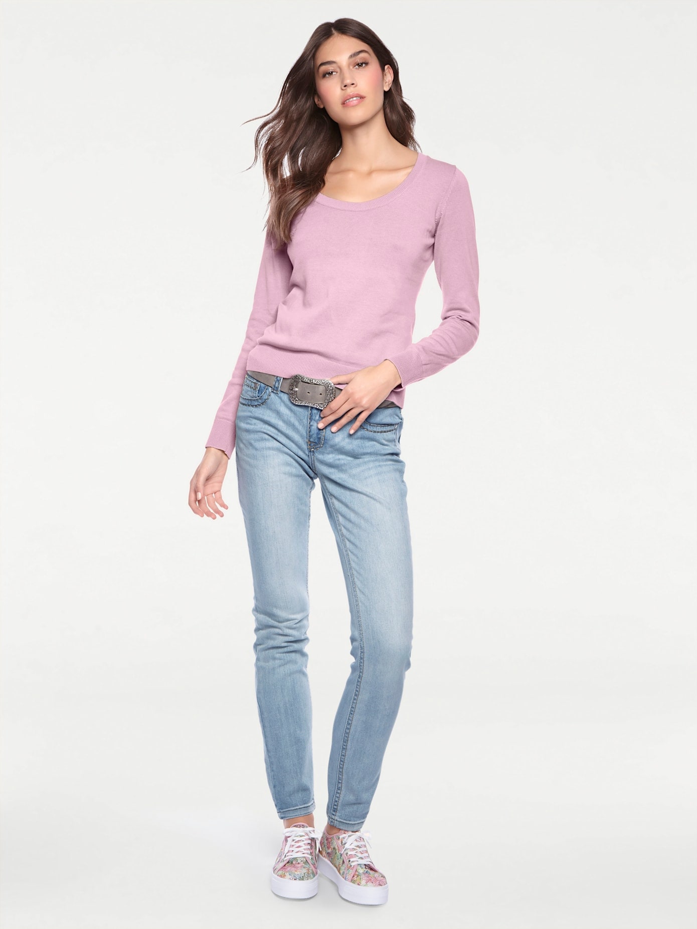LINEA TESINI by heine Rundhalspullover "Rundhals-Pullover"