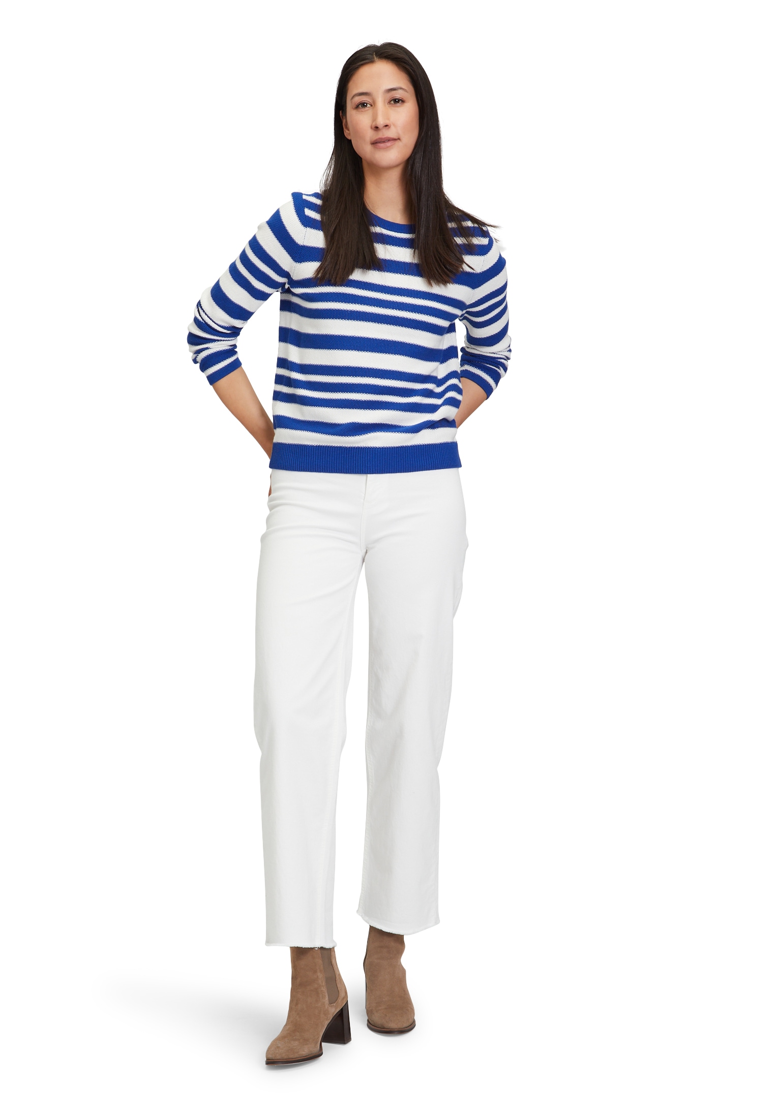 Betty Barclay Strickpullover »Betty Barclay Basic-Strickpullover mit Streifen«, (1 tlg.), Ringel