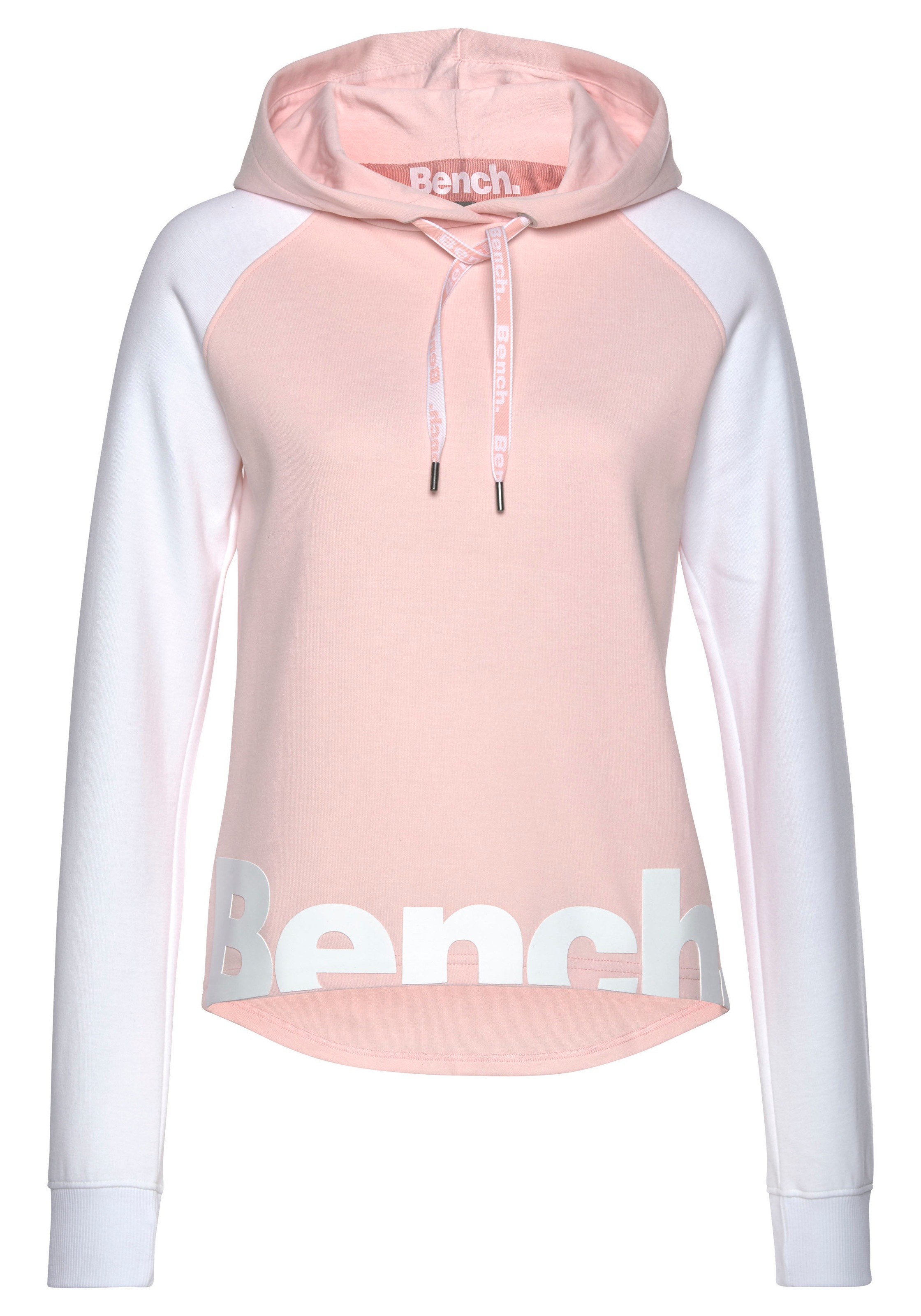 Bench. Loungewear Kapuzensweatshirt, mit farblich abgesetzten Ärmeln und Lo günstig online kaufen