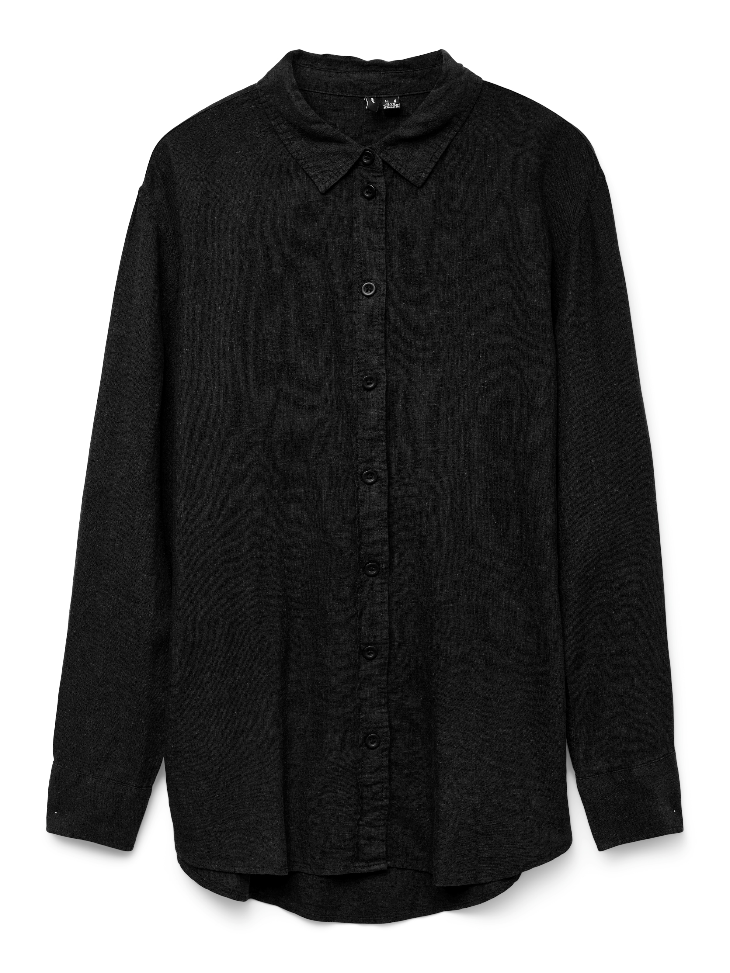Vero Moda Hemdbluse »VMLINN LINEN LS SHIRT WVN NOOS«, hochwertige Qaulität mit Leinen