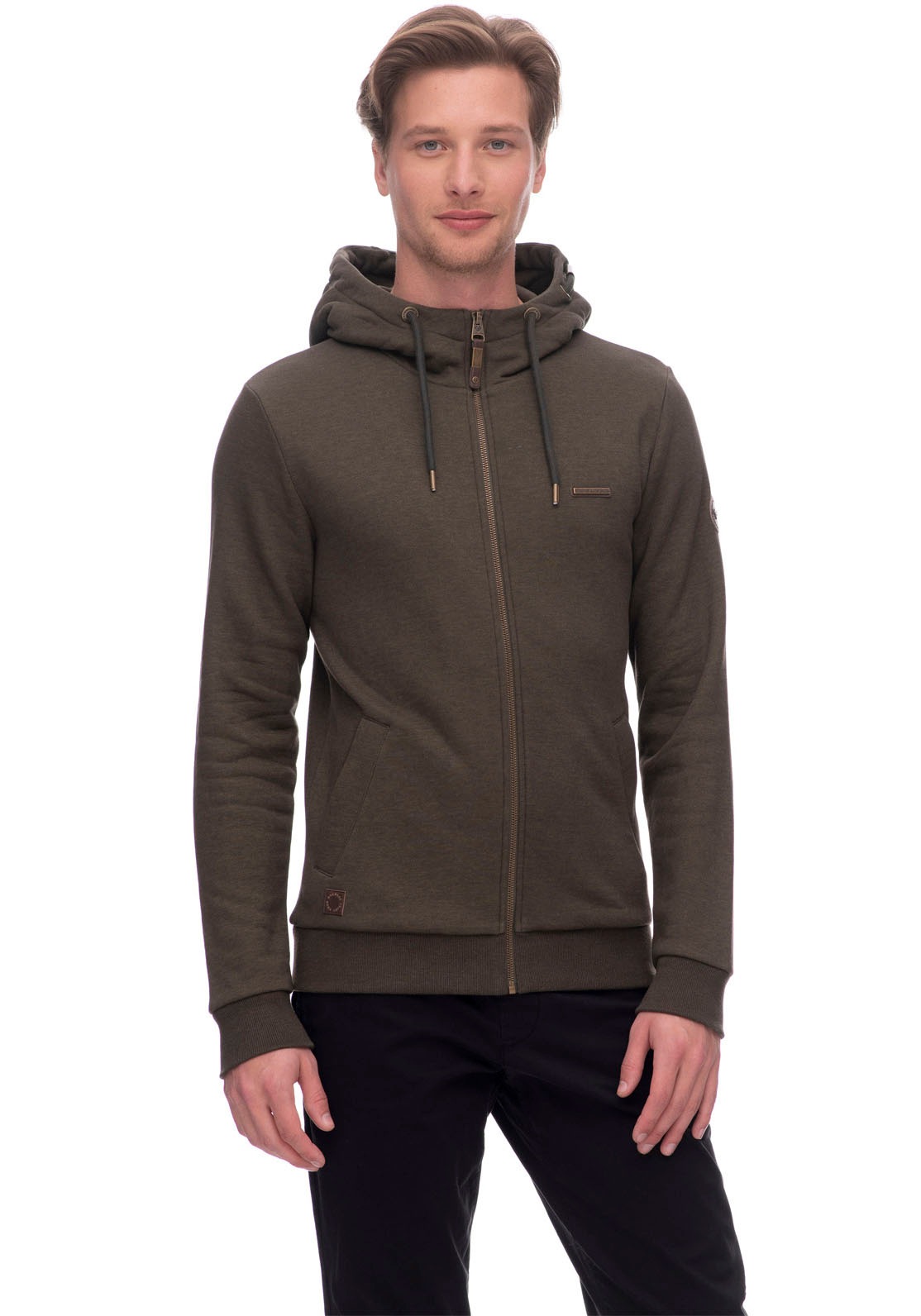 Ragwear Sweatjacke "NATTE ZIP CORE", praktische Kapuze mit Kordelzug günstig online kaufen