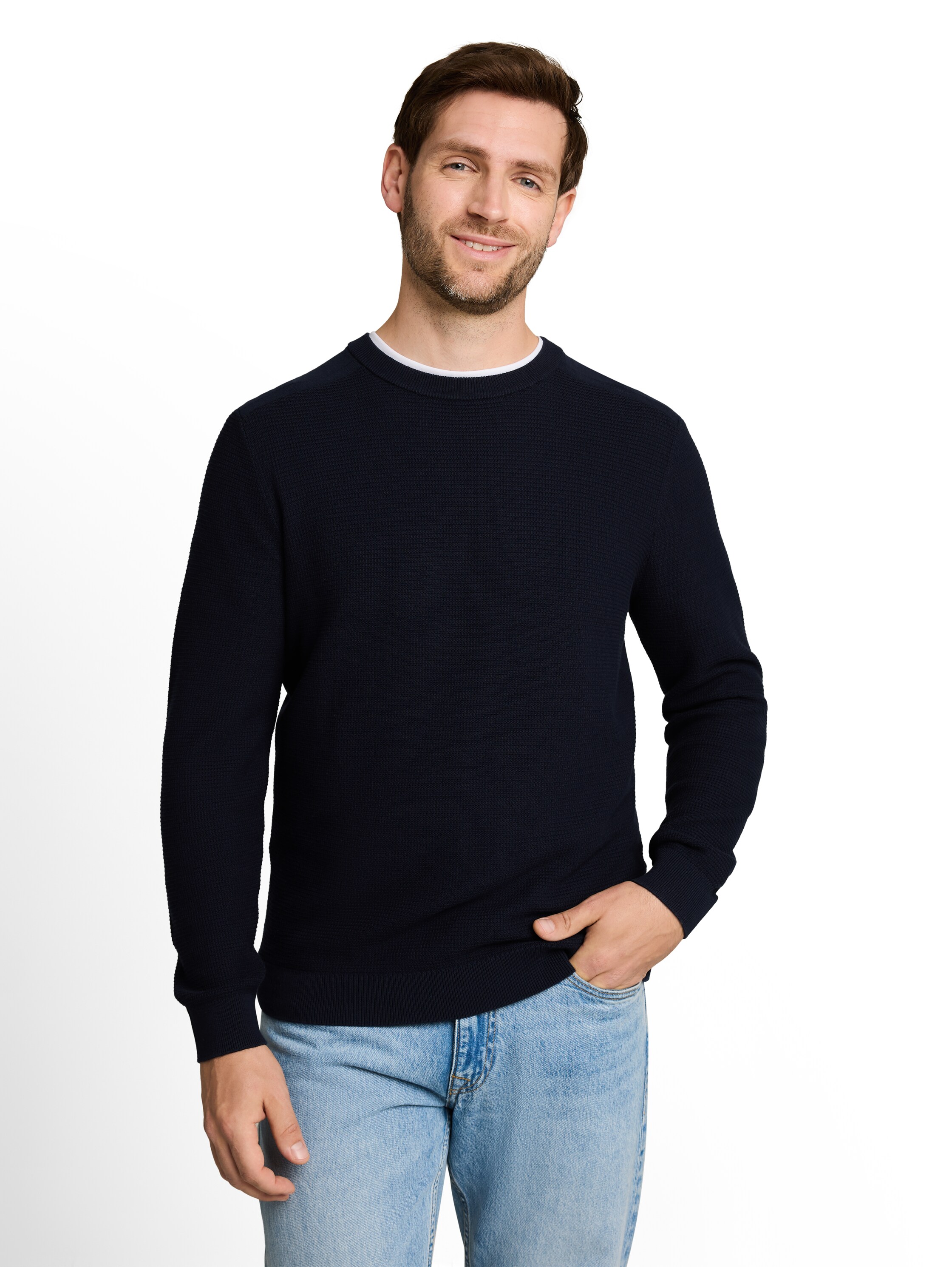 TOM TAILOR Strickpullover mit Rundhals