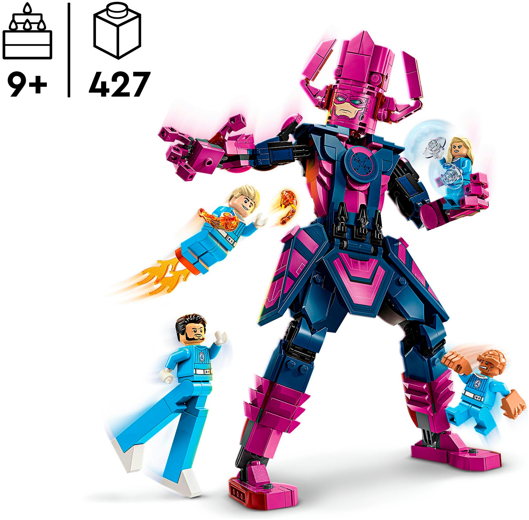 LEGO® Konstruktionsspielsteine »Fantastic Four vs. Galactus Baufigur (76316), LEGO Super Heroes«, (427 St.), Made in Europe