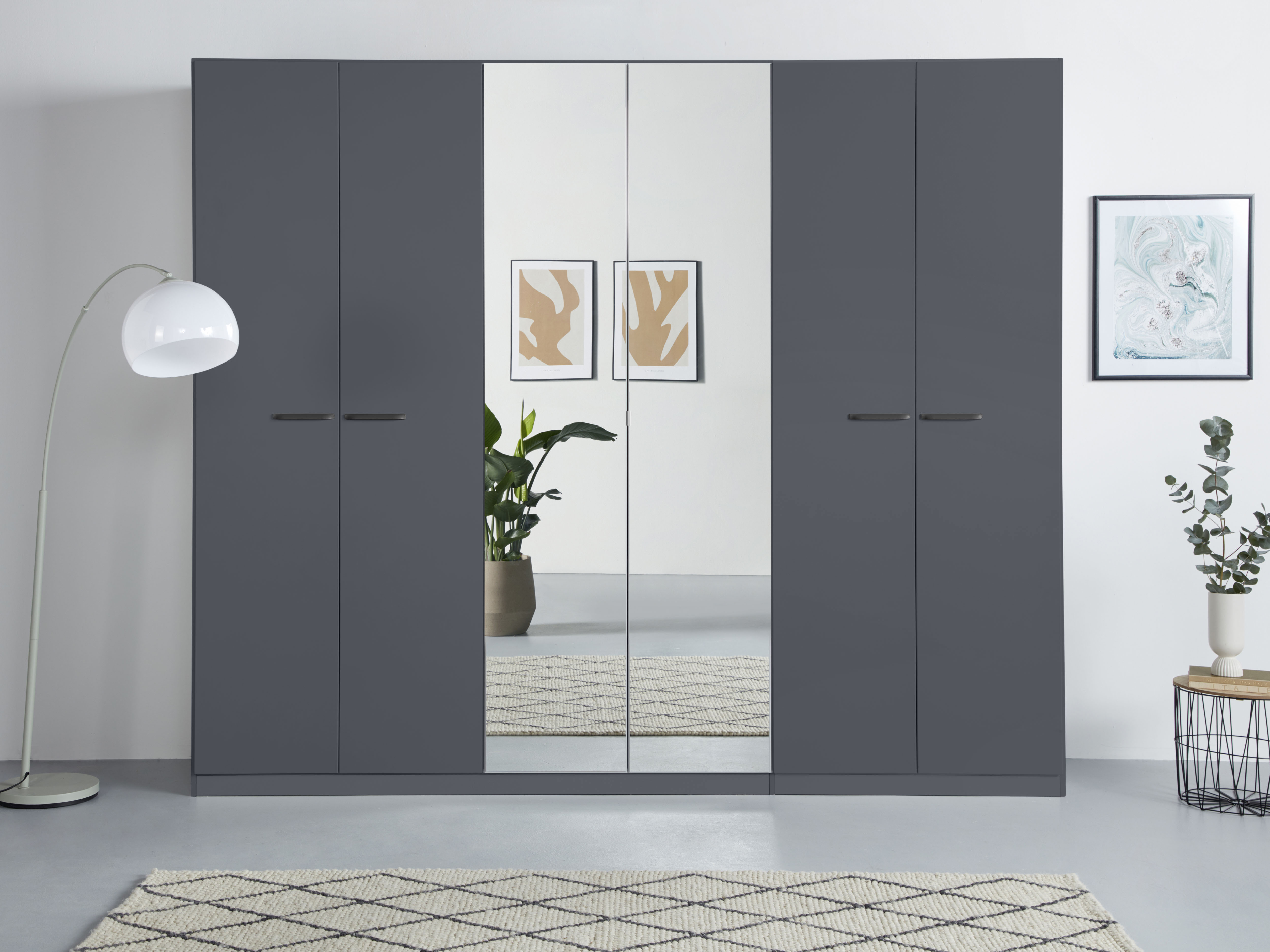 OTTO home Kleiderschrank "Mehrzweckschrank Aktenschrank Möbel Mietswohnung Schlafzimmer OTELI" erhältlich in Breiten 91-360 cm, ab Breite 136cm inkl. Innenschubladen, mit zusätzlichen Einlegeböden, optional mit Spiegel MADE IN GERMANY